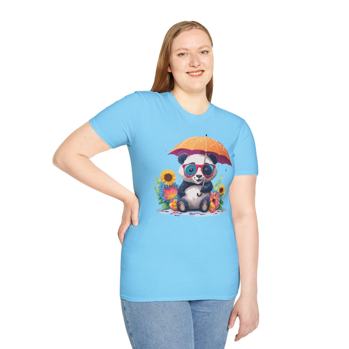 Panda Shirt, T Shirt with Panda, Animal Shirt, Tee Shirt with Animals