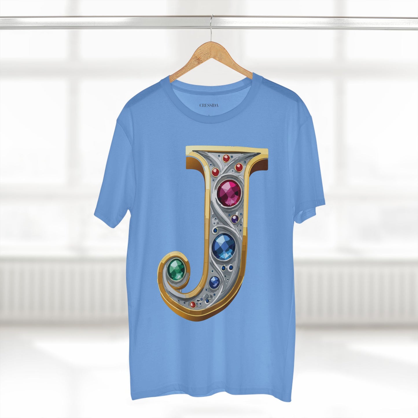 Letter Shirt, Shirt with Letters, Tee Shirt with Gold Letters