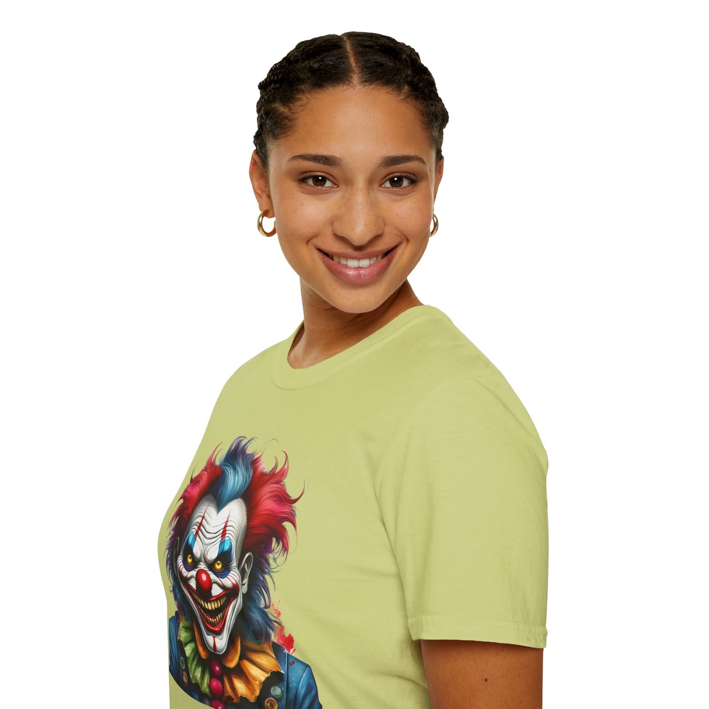 Clown Shirt, T Shirt with Clown, Funny Man Shirt, Tee Shirt with Funny Man, Circus Shirt, Shirt with Circus, Scary Man Shirt, Shirt with Scary Man