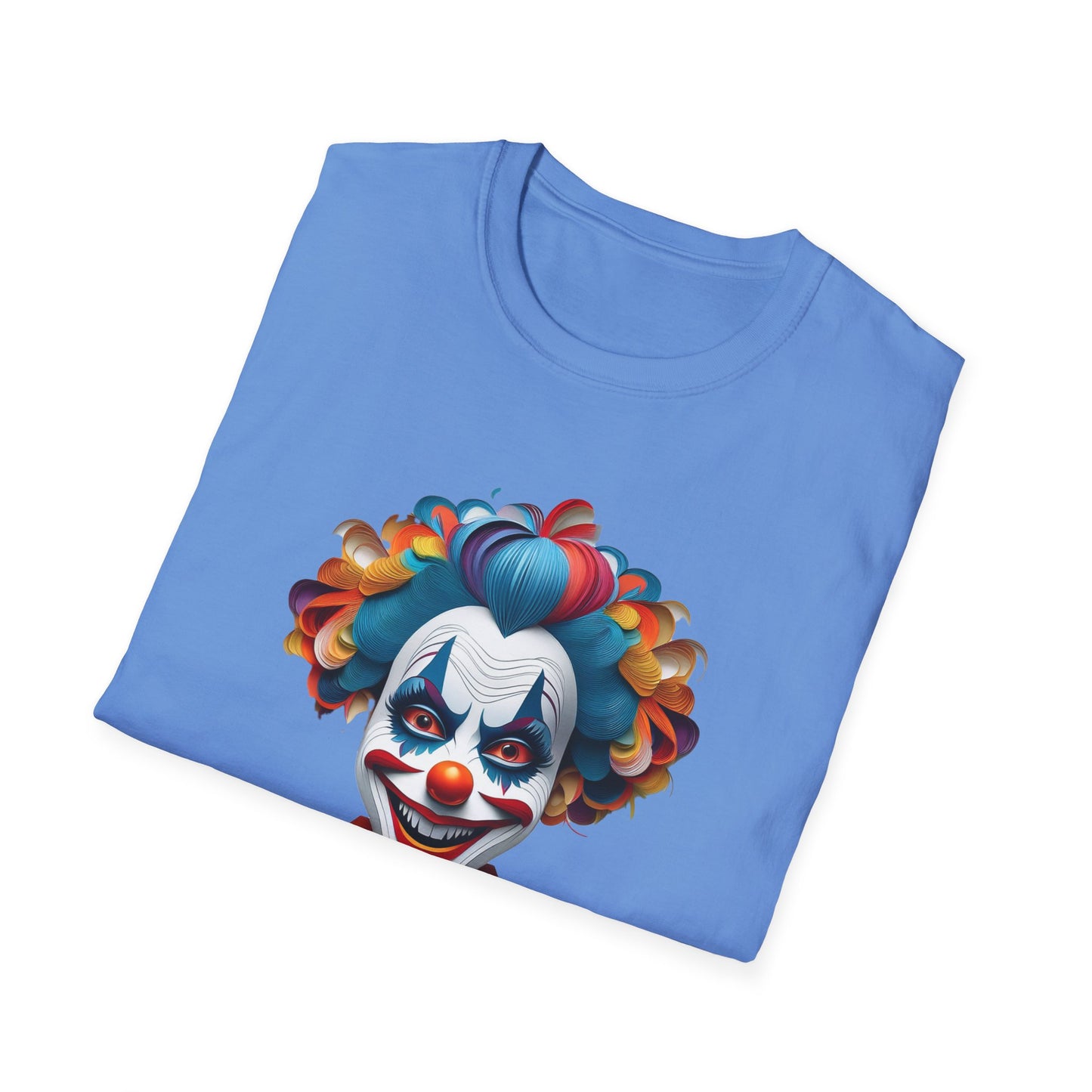 Clown Shirt, T Shirt with Clown, Funny Man Shirt, Tee Shirt with Funny Man, Circus Shirt, Shirt with Circus, Scary Man Shirt, Shirt with Scary Man