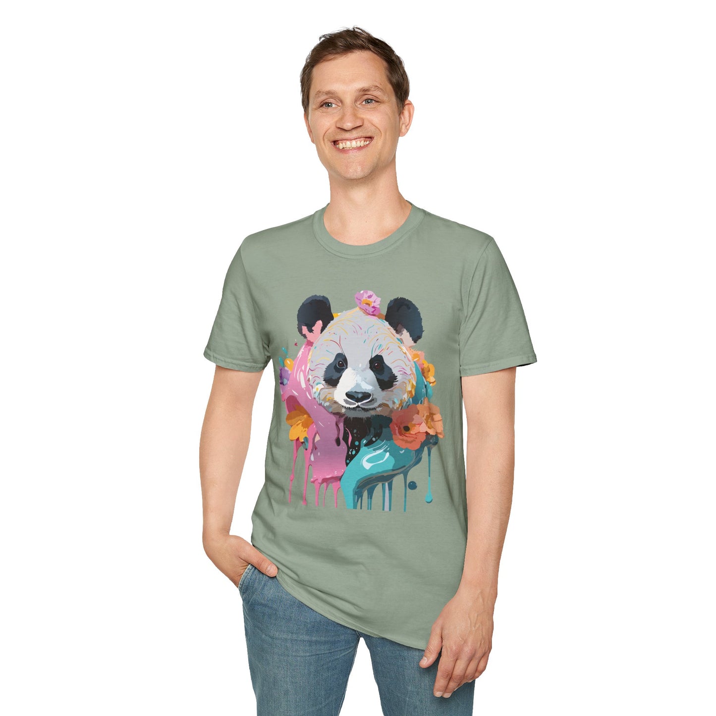 Panda Shirt, T Shirt with Panda, Animal Shirt, Tee Shirt with Animals