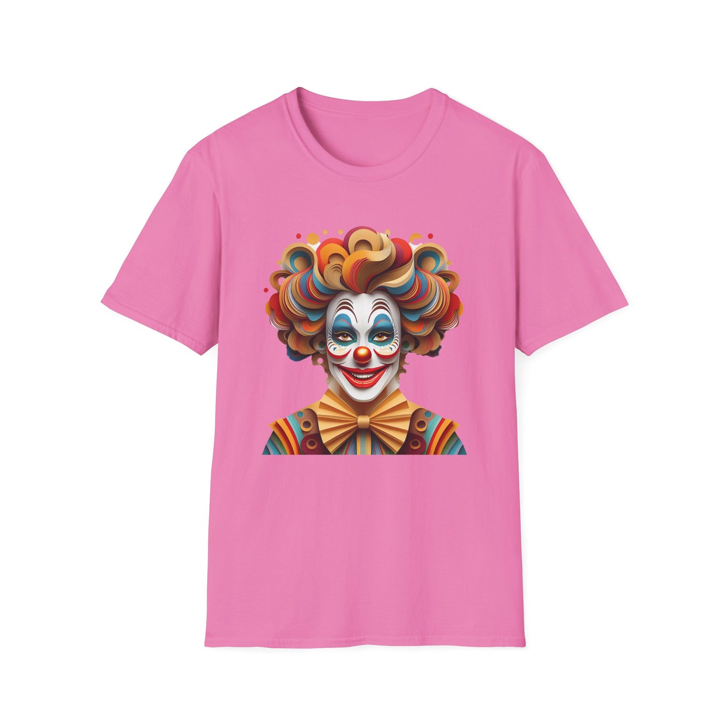 Clown Shirt, T Shirt with Clown, Funny Man Shirt, Tee Shirt with Funny Man, Circus Shirt, Shirt with Circus, Scary Man Shirt, Shirt with Scary Man