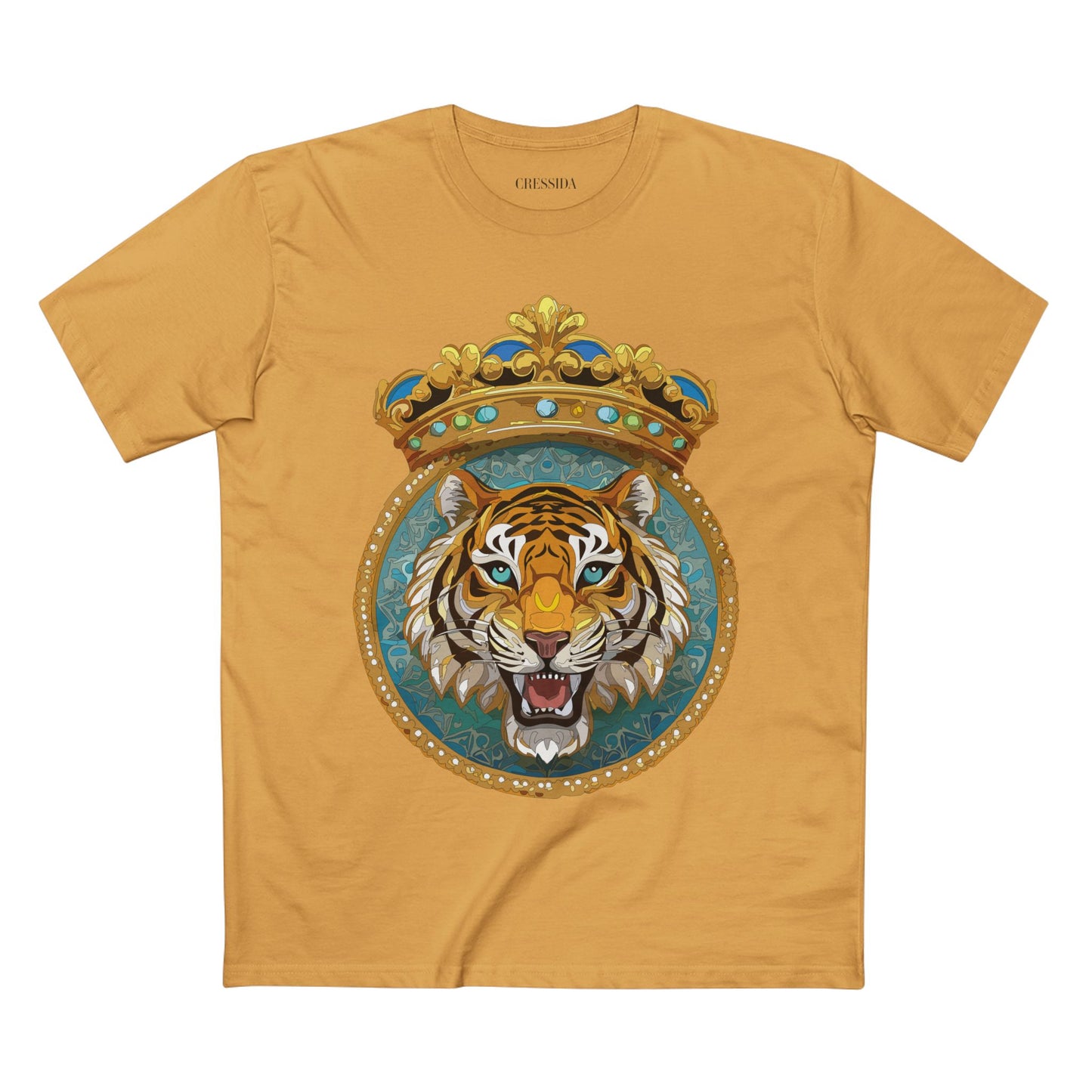 Unisex Animal Art Tee With Antique Medallion Design Premium Cotton Shirt