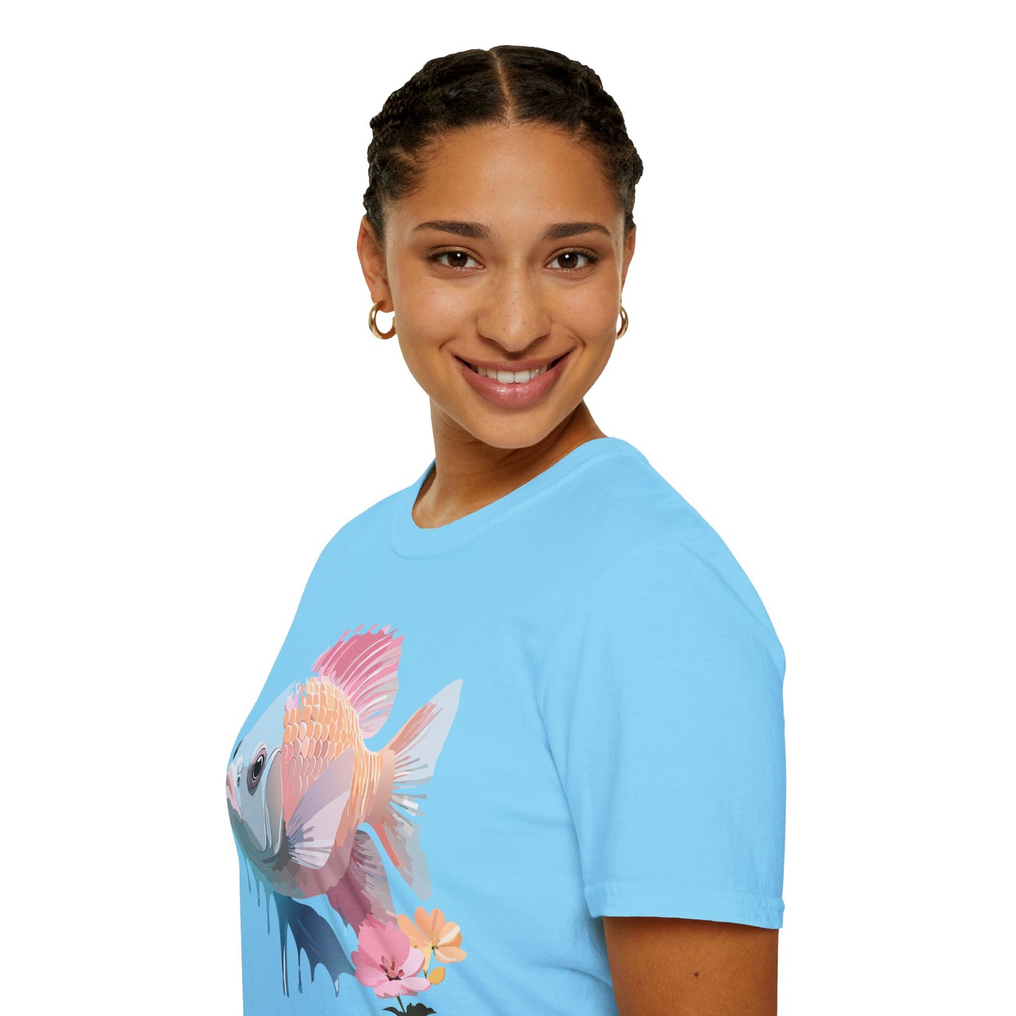 Copy of Fish Art Design Shirt, T Shirt with Fish, Graphic Shirt, Tee Shirt with Graphic Design, Shirt with Fish Graphic Art