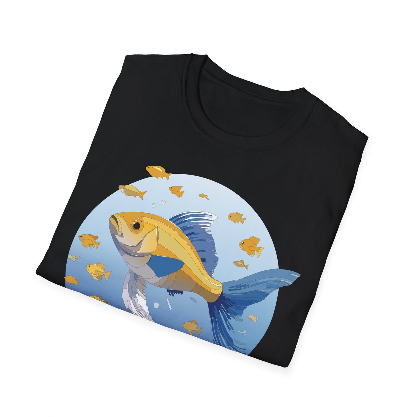 Fish Art Design Shirt, T Shirt with Fish, Graphic Shirt, Tee Shirt with Graphic Design, Shirt with Fish Graphic Art