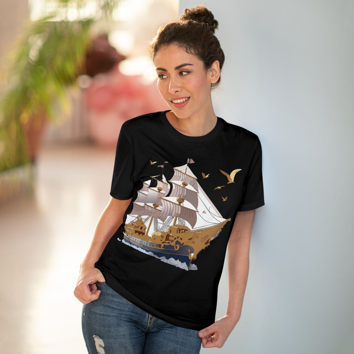 Organic T-shirt with Ship