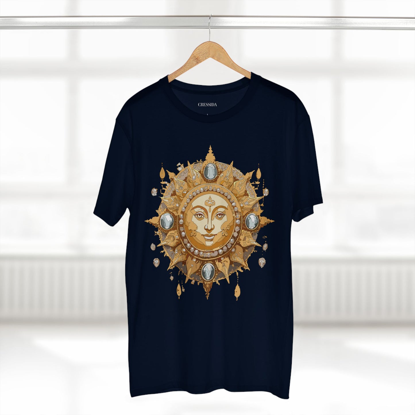 Sun Shirt, Shirt with Sun, Tee Shirt with Gold Sun