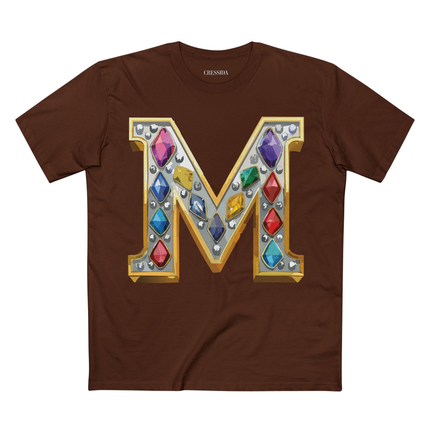Letter Shirt, Shirt with Letters, Tee Shirt with Gold Letters