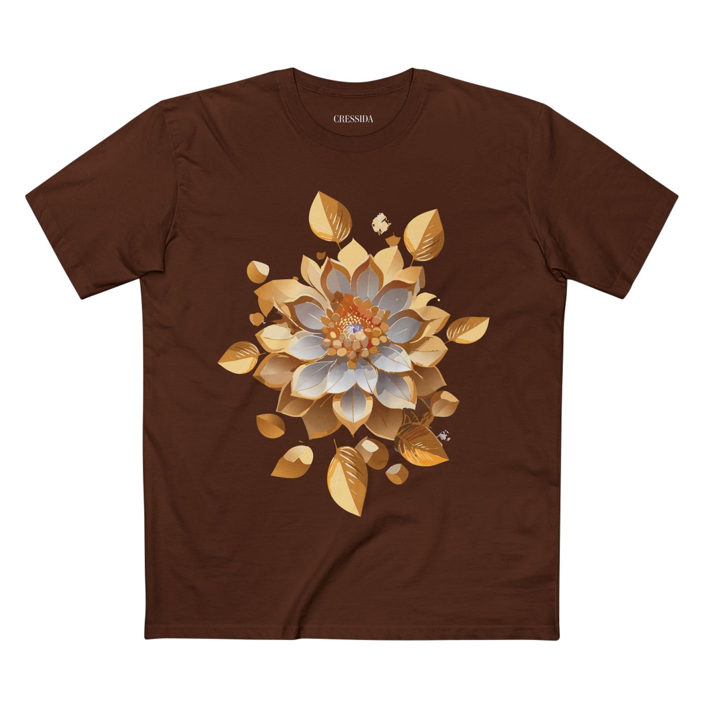 Floral Shirt, Shirt with Flower, Tee Shirt with Antique Flower