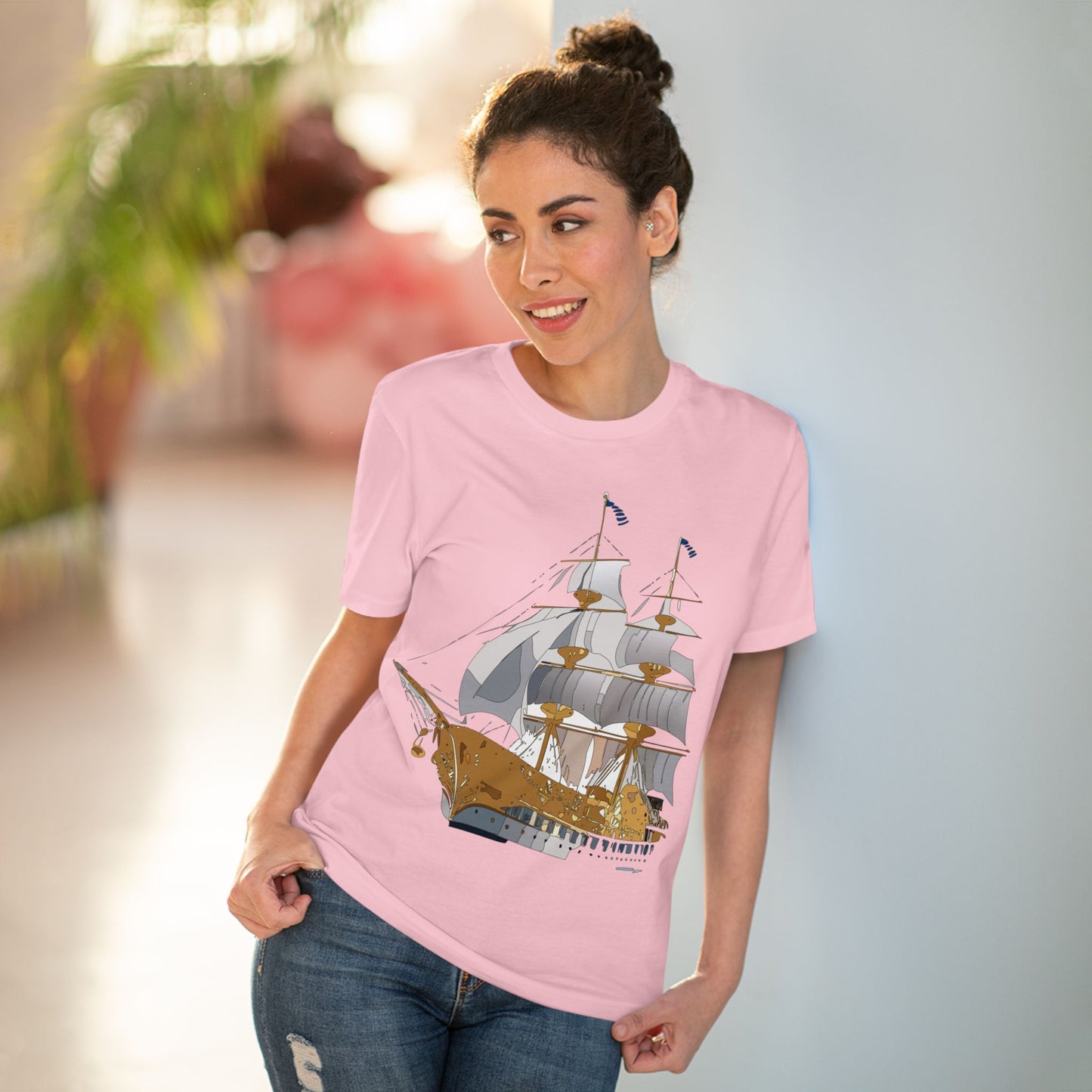 Organic T-shirt with Ship