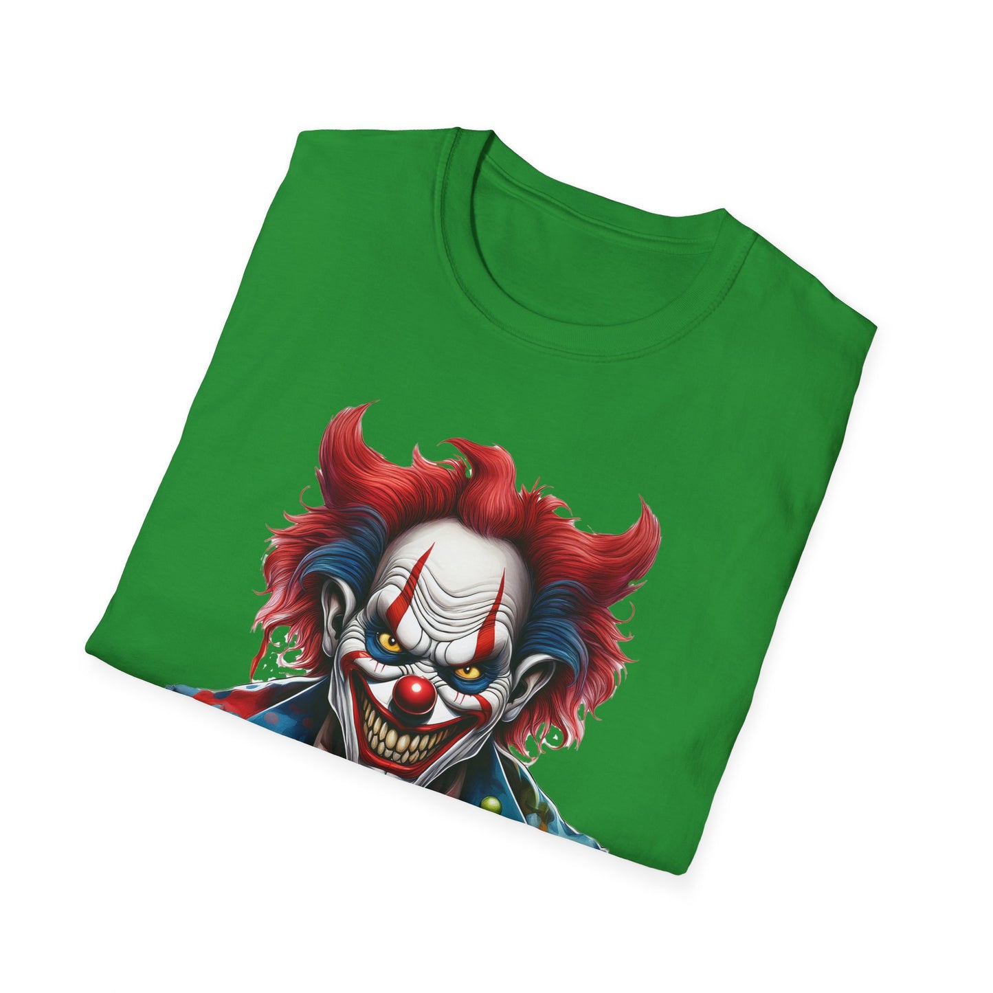 Clown Shirt, T Shirt with Clown, Funny Man Shirt, Tee Shirt with Funny Man, Circus Shirt, Shirt with Circus, Scary Man Shirt, Shirt with Scary Man