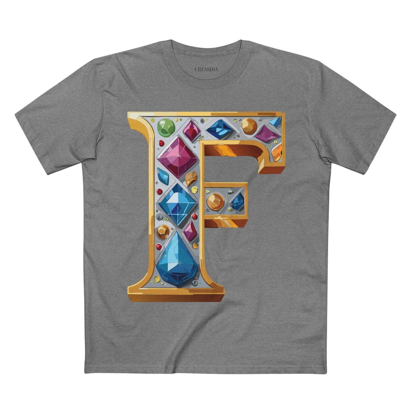 Letter Shirt, Shirt with Letters, Tee Shirt with Gold Letters