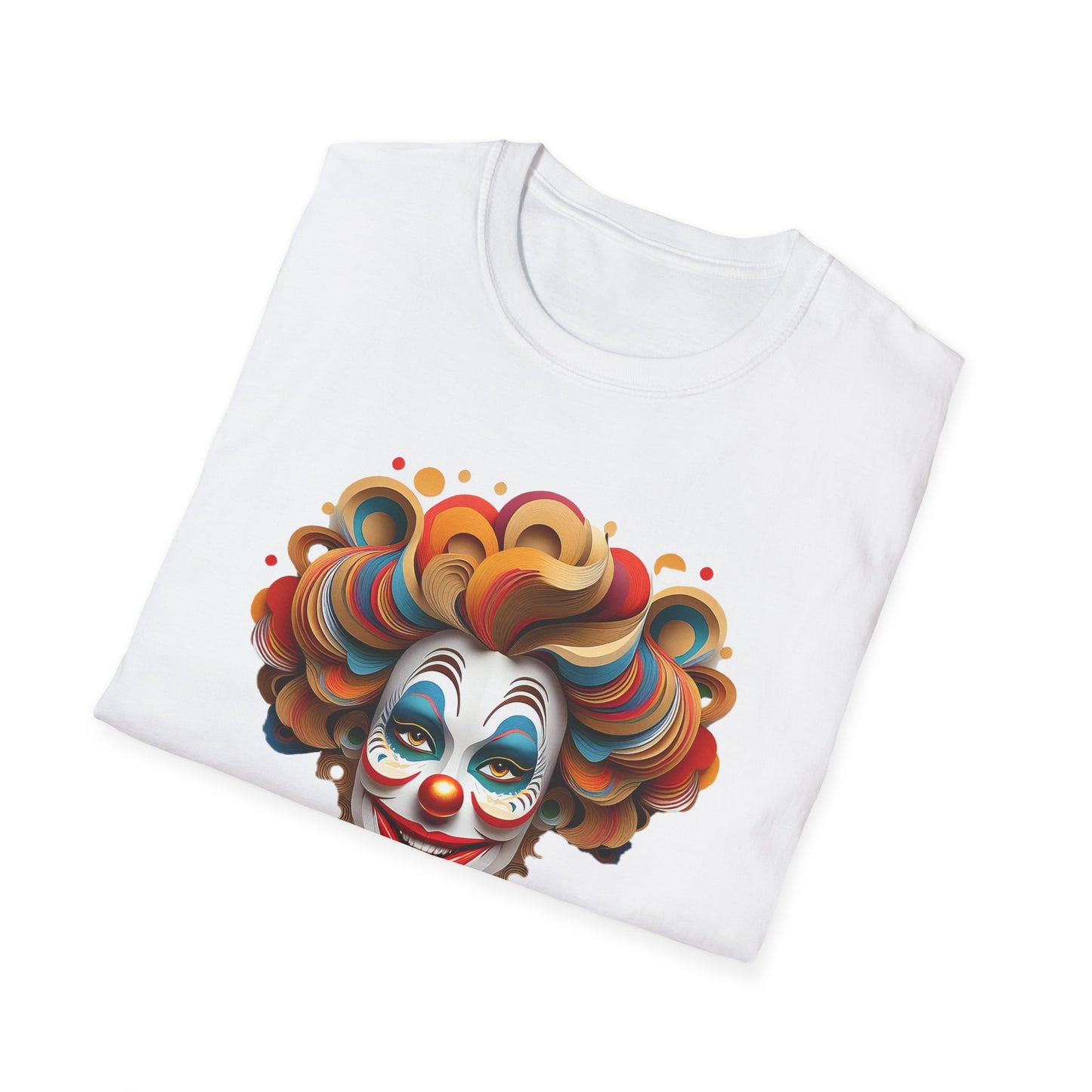 Clown Shirt, T Shirt with Clown, Funny Man Shirt, Tee Shirt with Funny Man, Circus Shirt, Shirt with Circus, Scary Man Shirt, Shirt with Scary Man