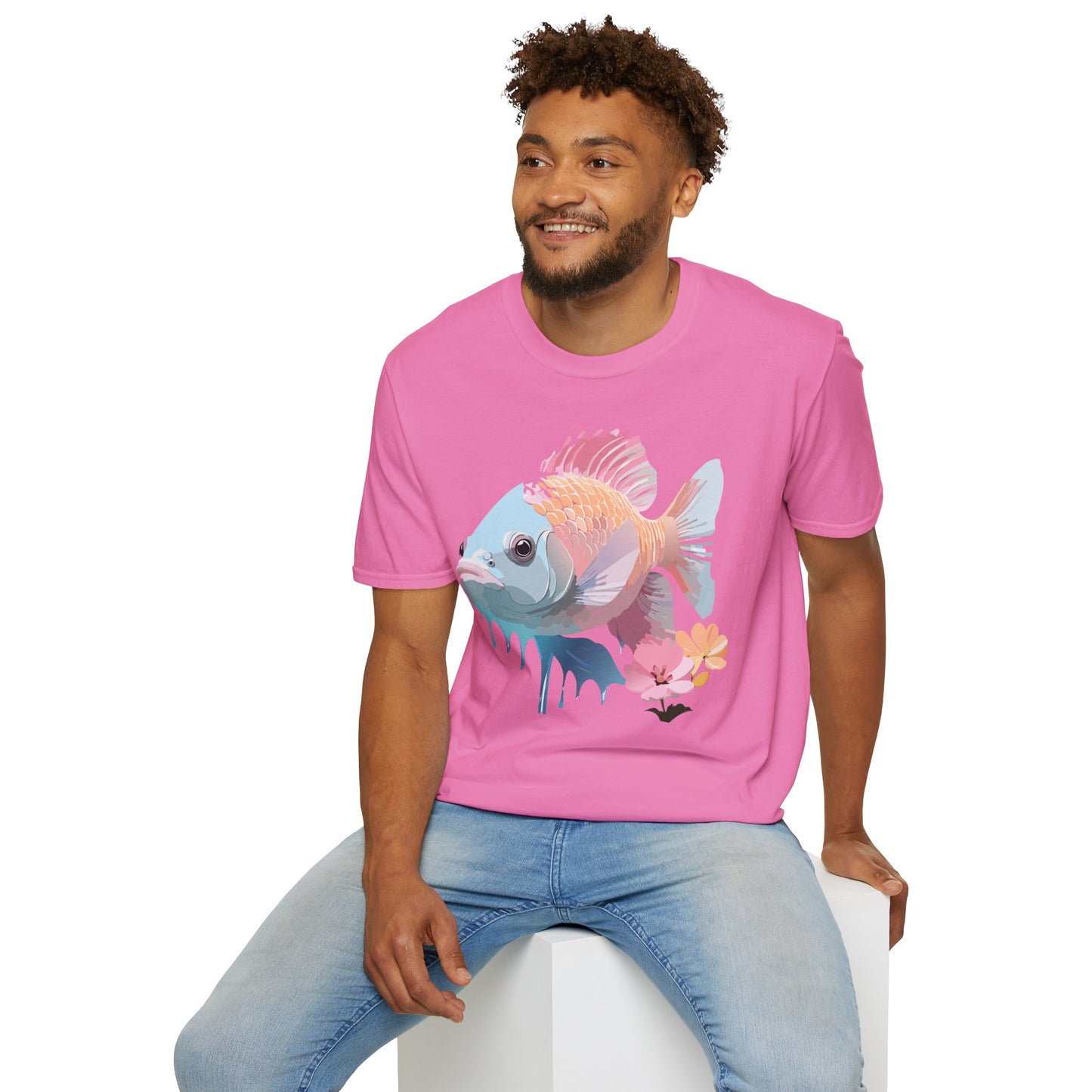 Copy of Fish Art Design Shirt, T Shirt with Fish, Graphic Shirt, Tee Shirt with Graphic Design, Shirt with Fish Graphic Art