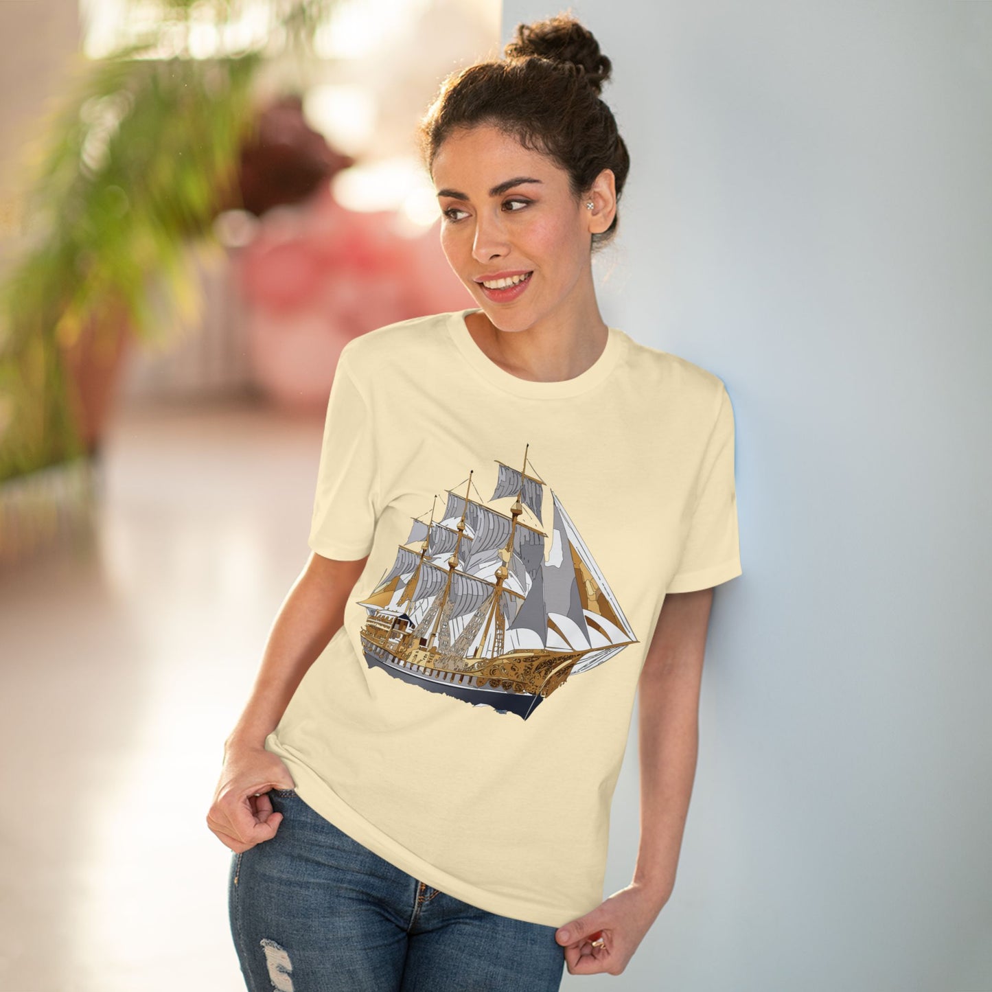 Organic T-shirt with Ship