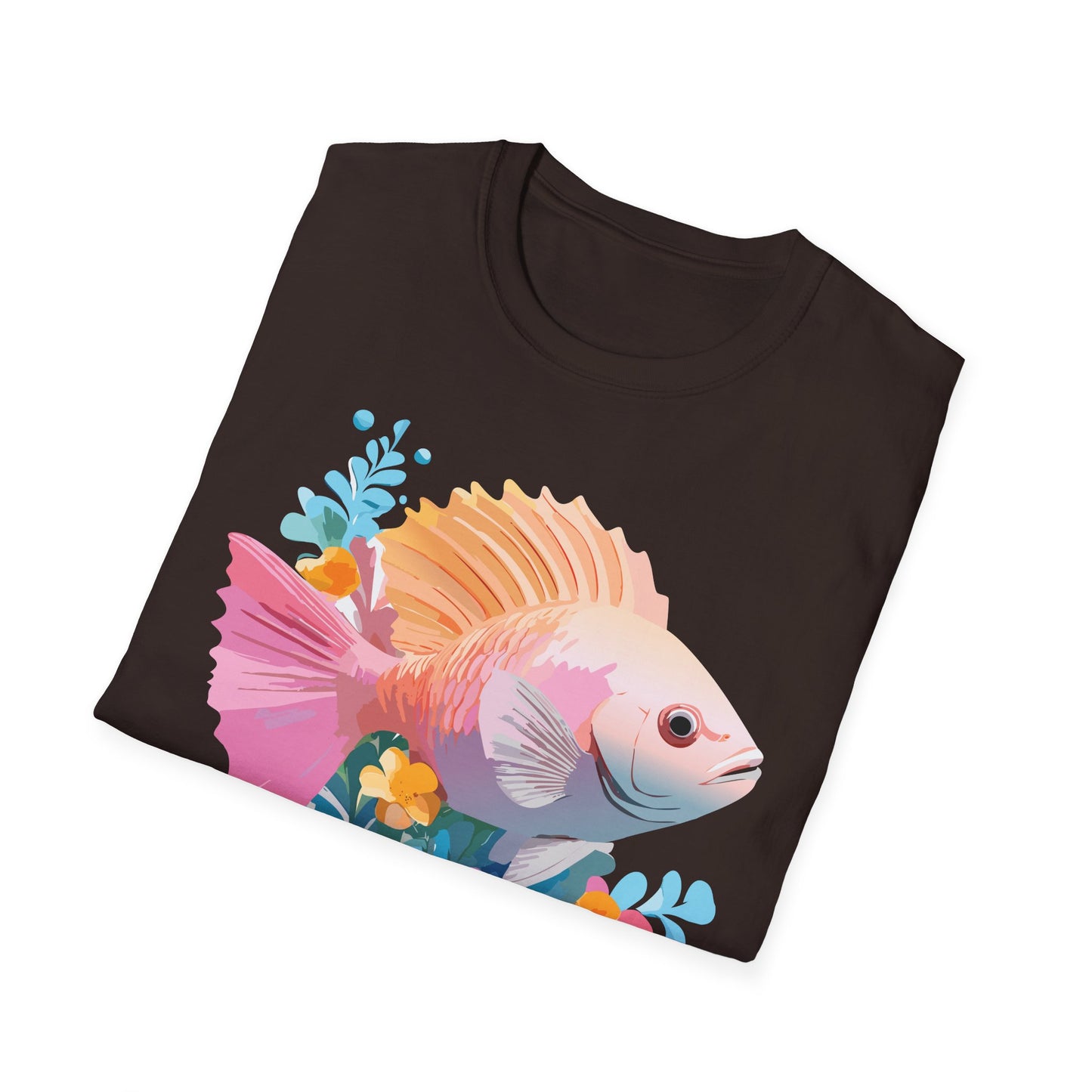 Fish Art Design Shirt, T Shirt with Fish, Graphic Shirt, Tee Shirt with Graphic Design, Shirt with Fish Graphic Art