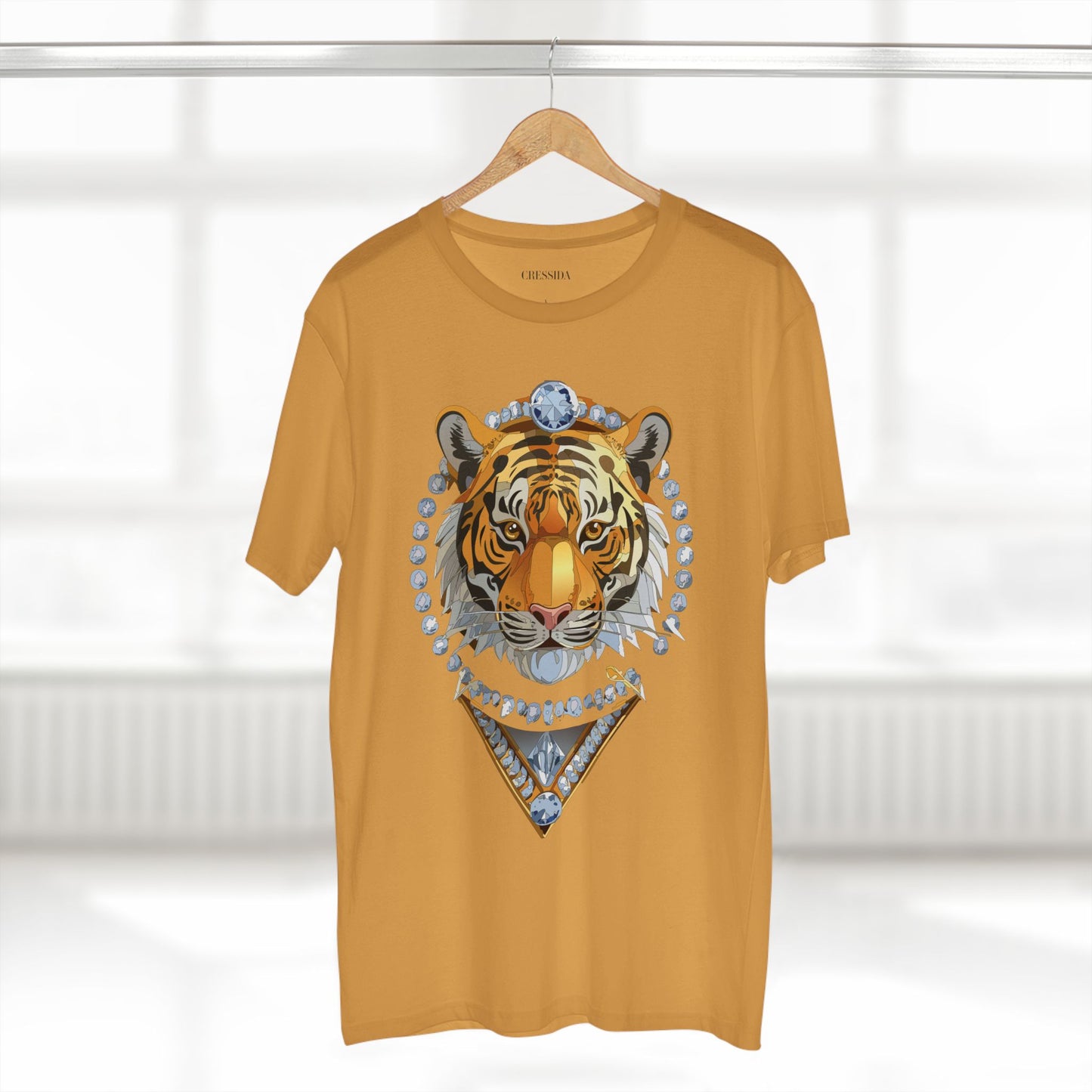 Unisex Premium Cotton Tee Shirt Featuring Antique Animal Medallion Art
