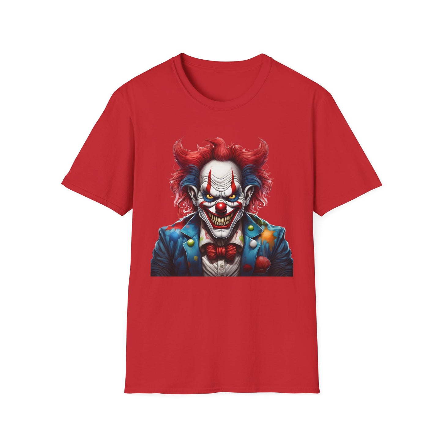 Clown Shirt, T Shirt with Clown, Funny Man Shirt, Tee Shirt with Funny Man, Circus Shirt, Shirt with Circus, Scary Man Shirt, Shirt with Scary Man