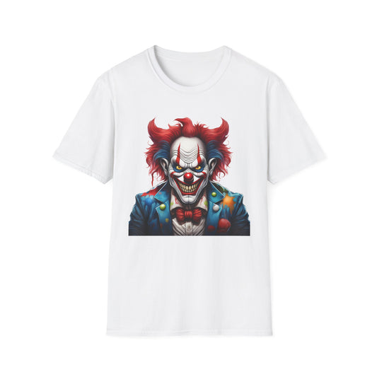 Clown Shirt, T Shirt with Clown, Funny Man Shirt, Tee Shirt with Funny Man, Circus Shirt, Shirt with Circus, Scary Man Shirt, Shirt with Scary Man