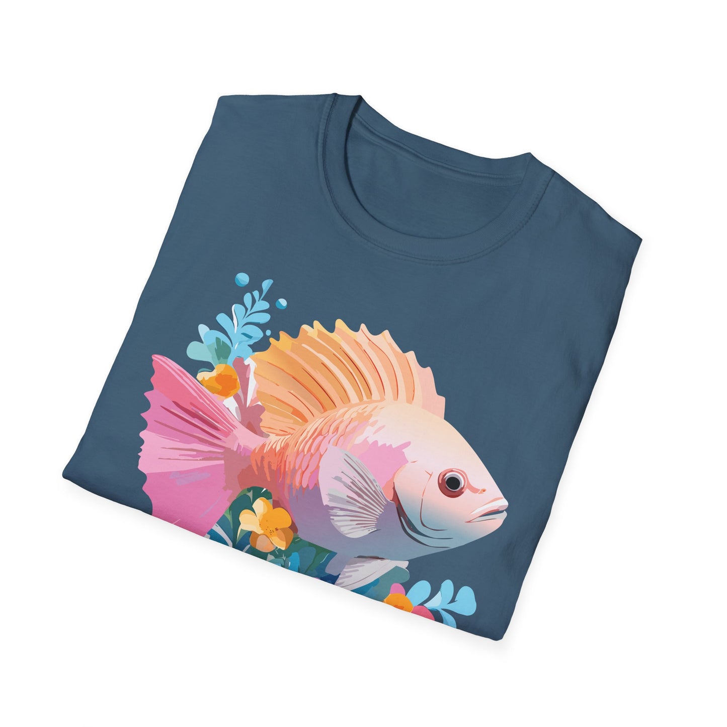 Fish Art Design Shirt, T Shirt with Fish, Graphic Shirt, Tee Shirt with Graphic Design, Shirt with Fish Graphic Art
