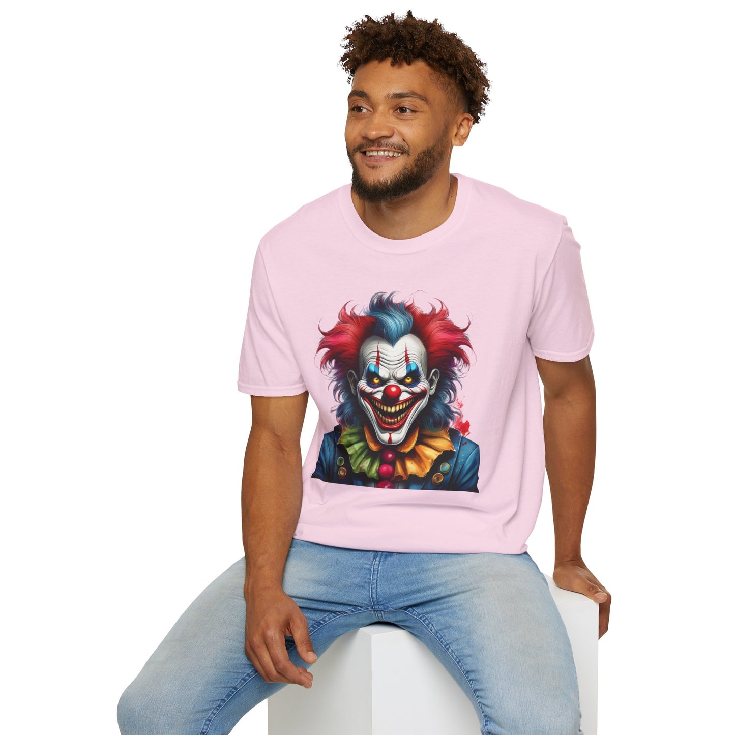 Clown Shirt, T Shirt with Clown, Funny Man Shirt, Tee Shirt with Funny Man, Circus Shirt, Shirt with Circus, Scary Man Shirt, Shirt with Scary Man