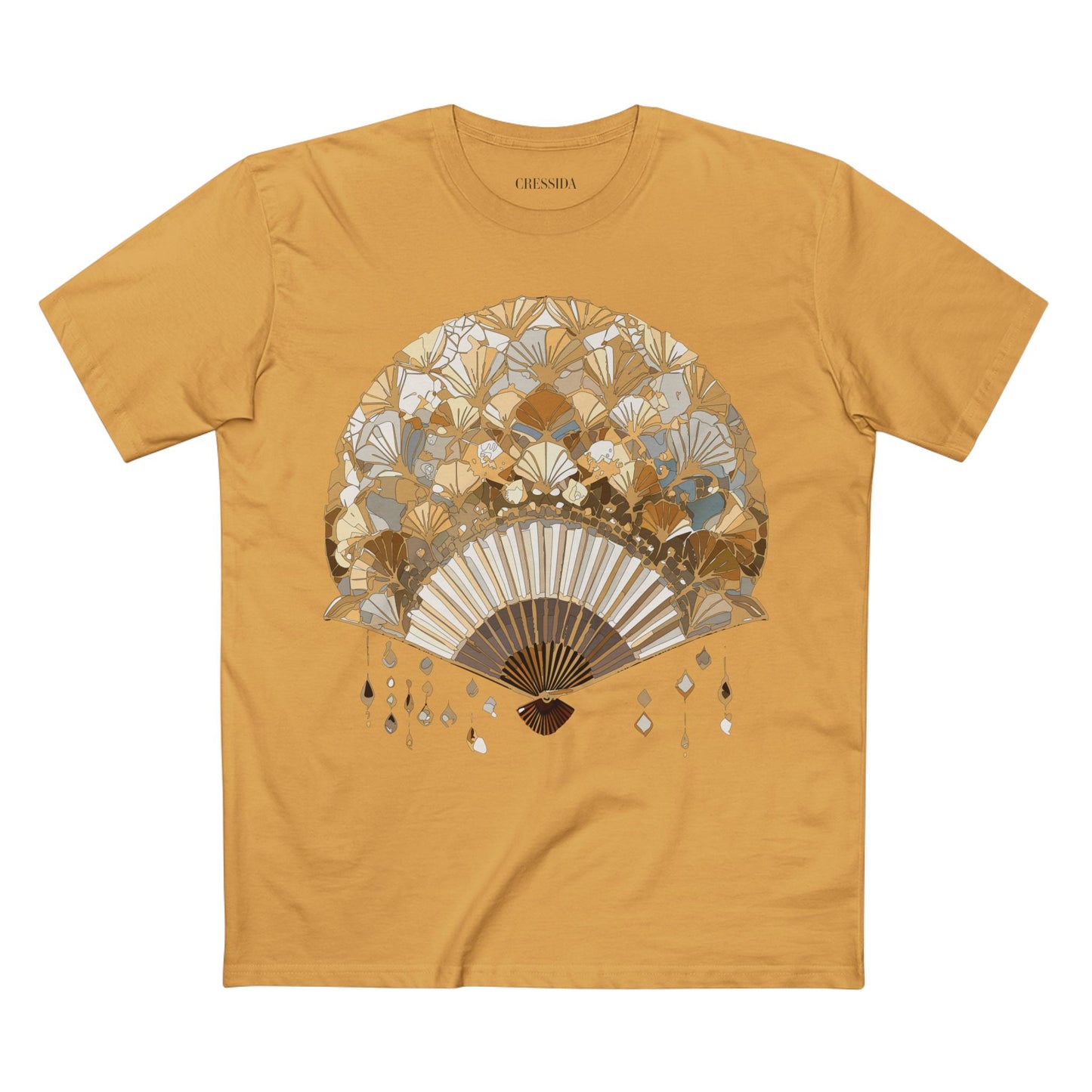 Fan shirt, Shirt with Fan, Tee Shirt with Antique Fan