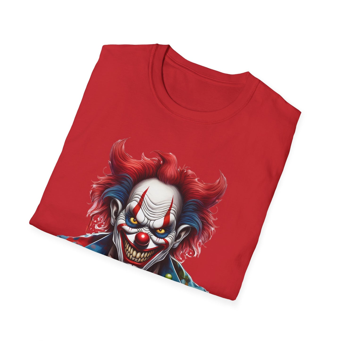 Clown Shirt, T Shirt with Clown, Funny Man Shirt, Tee Shirt with Funny Man, Circus Shirt, Shirt with Circus, Scary Man Shirt, Shirt with Scary Man