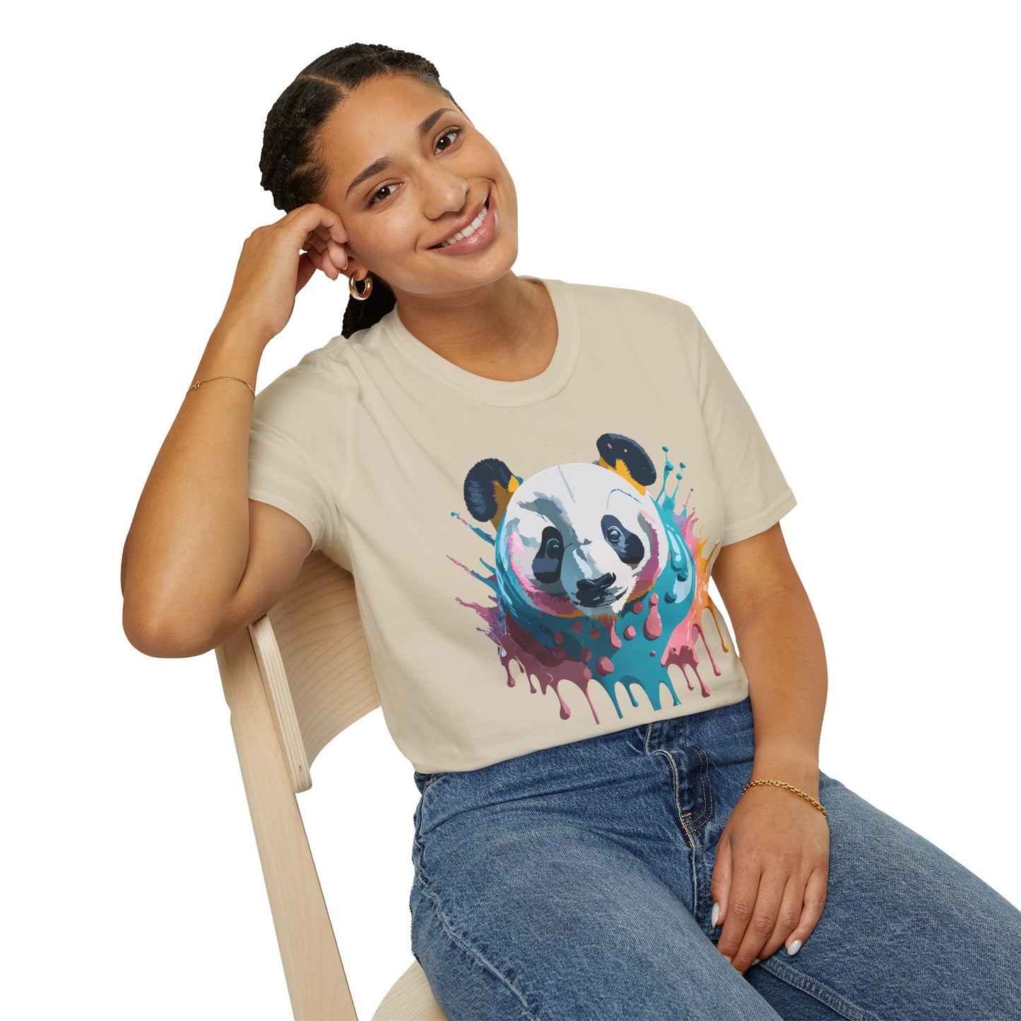 Panda Shirt, T Shirt with Panda, Animal Shirt, Tee Shirt with Animals