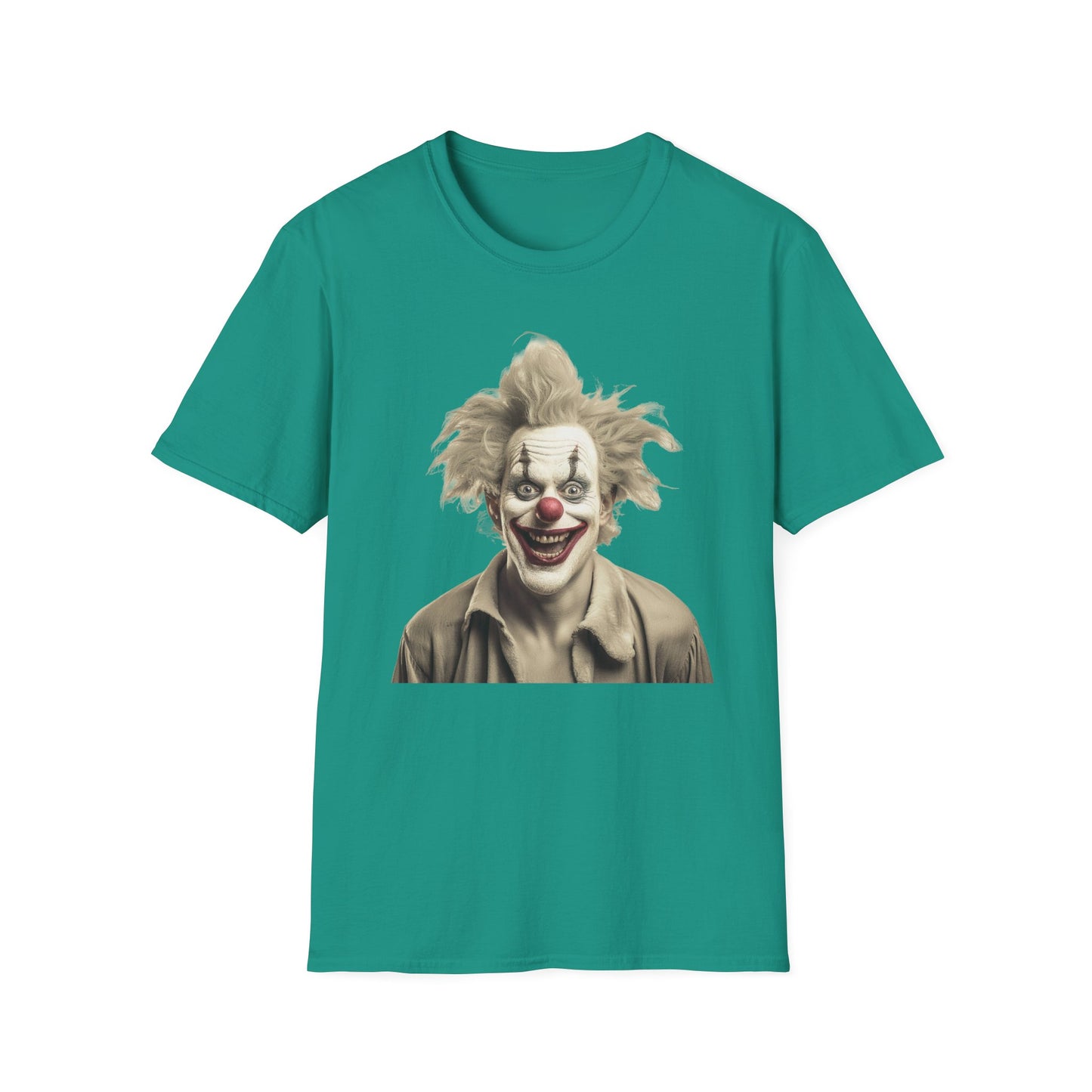 Clown Shirt, T Shirt with Clown, Funny Man Shirt, Tee Shirt with Funny Man, Circus Shirt, Shirt with Circus, Scary Man Shirt, Shirt with Scary Man