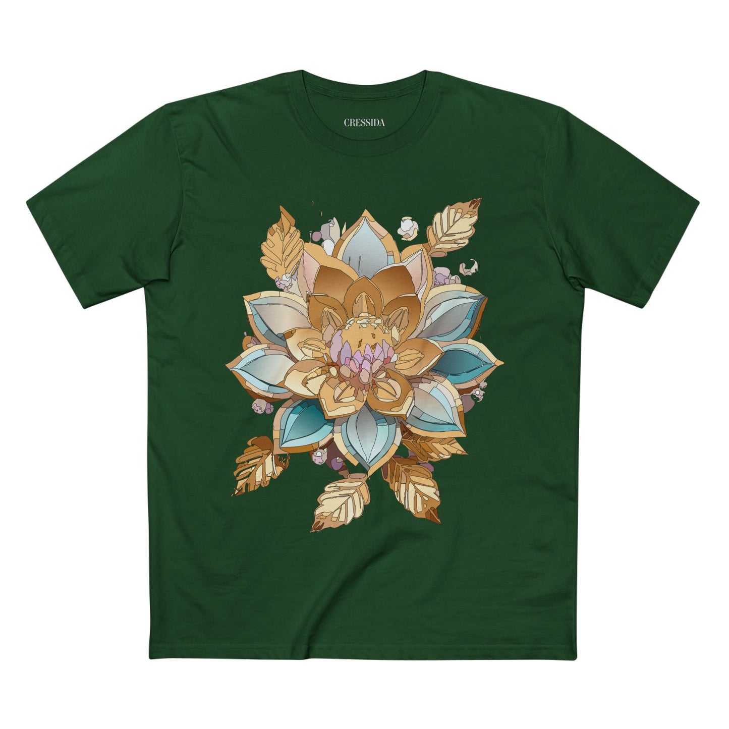 Floral Antique Flower Graphic Tee For Unisex Premium Cotton Shirt