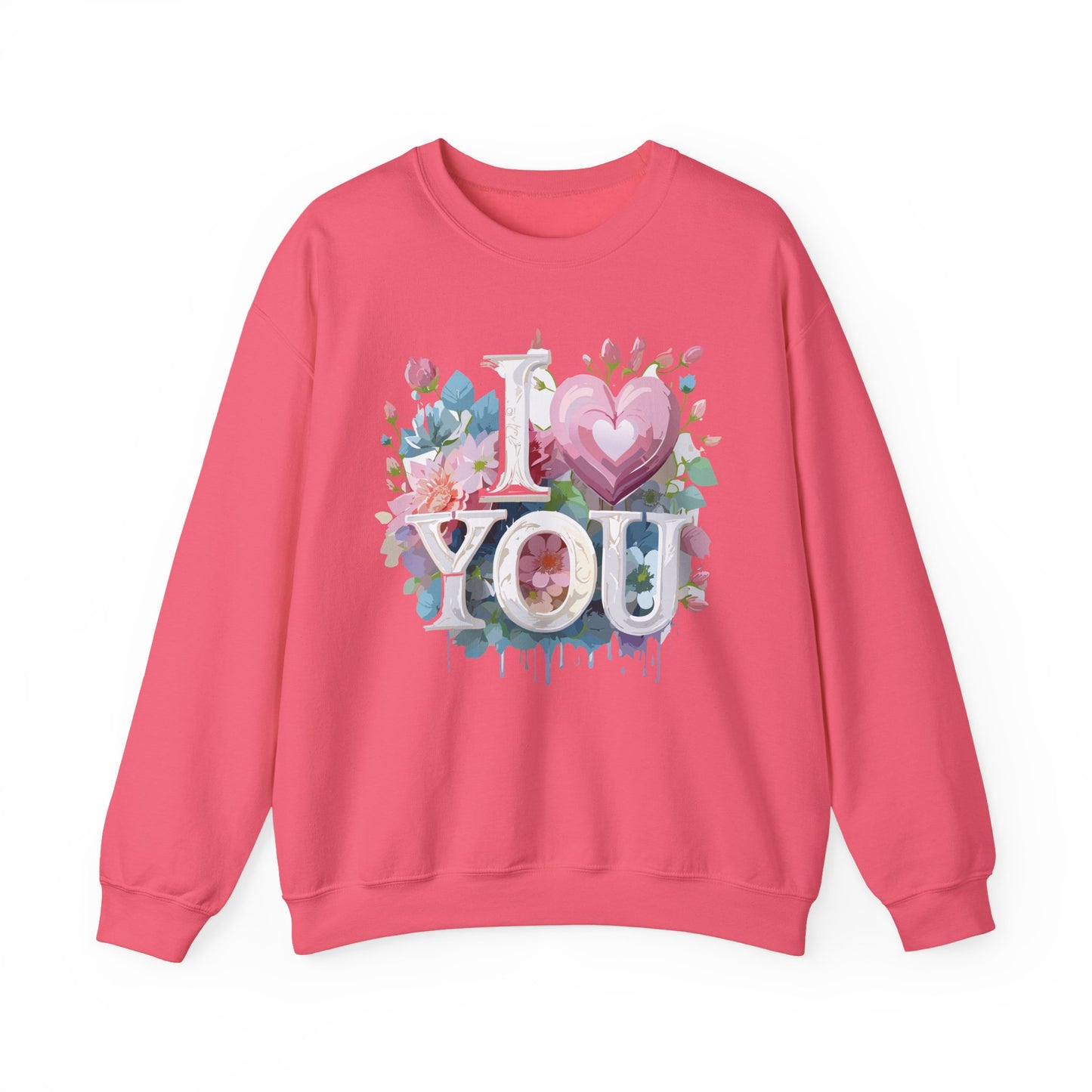 Floral Love Sweatshirt, Valentine's Day Sweatshirt, Love Flower Sweatshirt