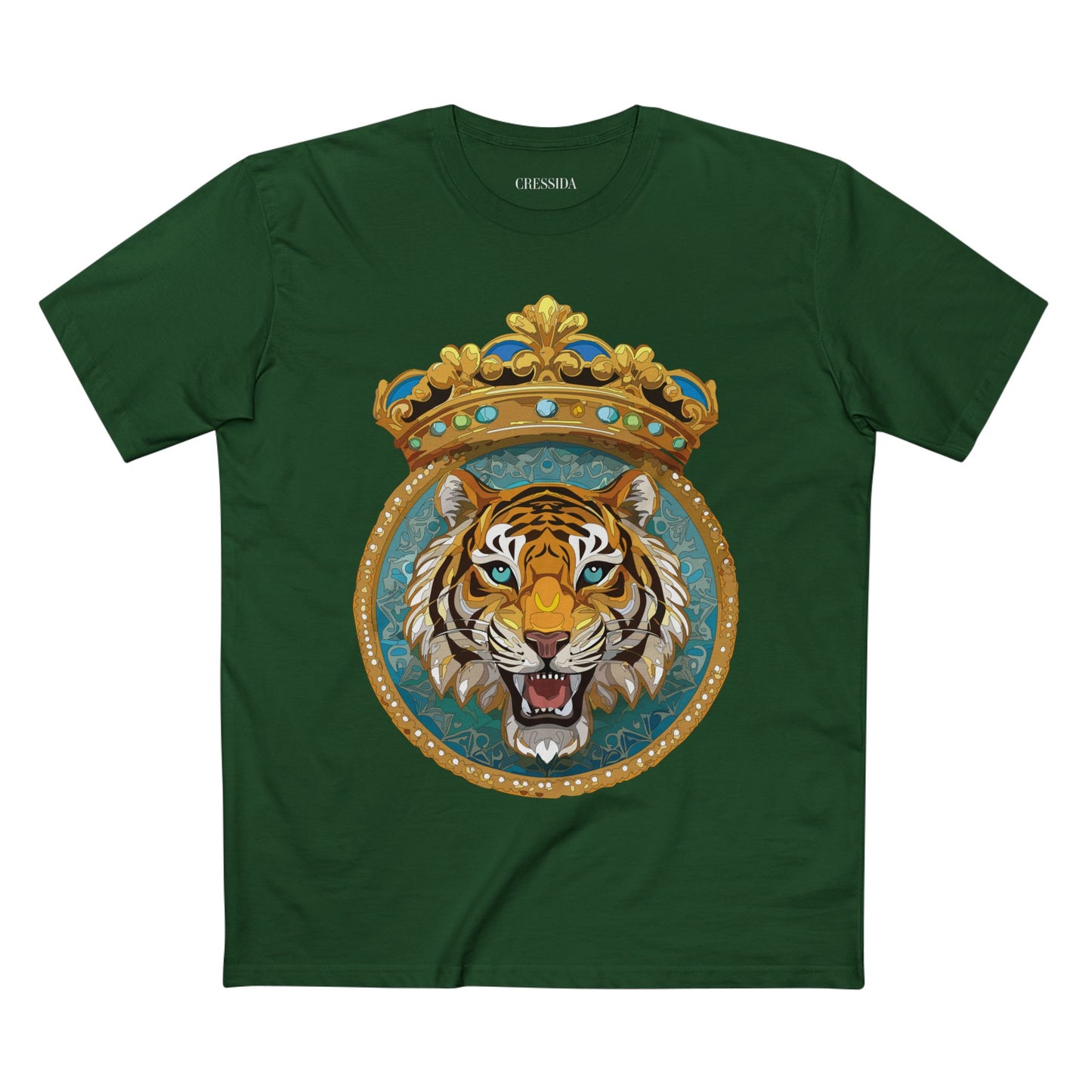 Unisex Animal Art Tee With Antique Medallion Design Premium Cotton Shirt