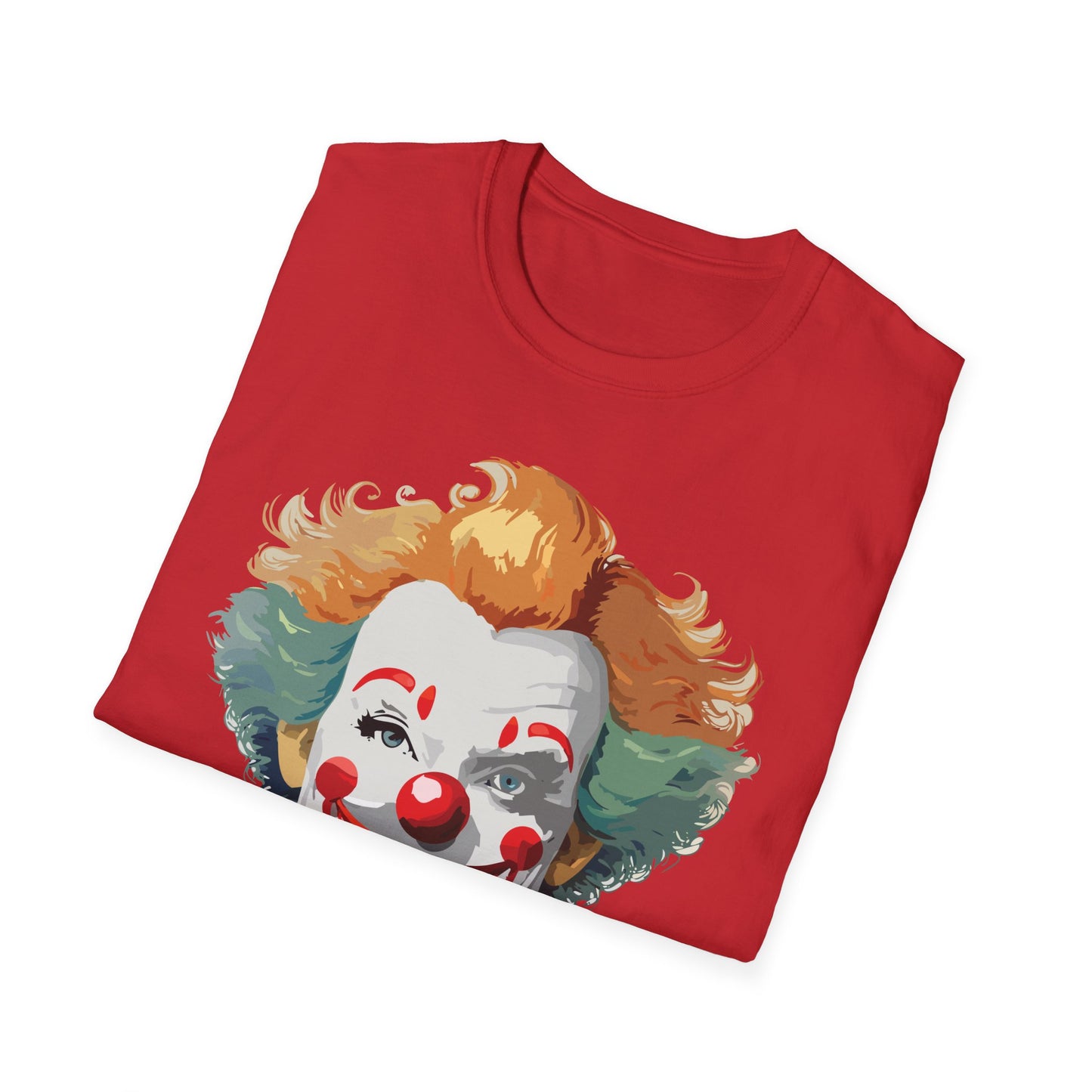 Clown Shirt, T Shirt with Clown, Funny Man Shirt, Tee Shirt with Funny Man, Circus Shirt, Shirt with Circus, Scary Man Shirt, Shirt with Scary Man