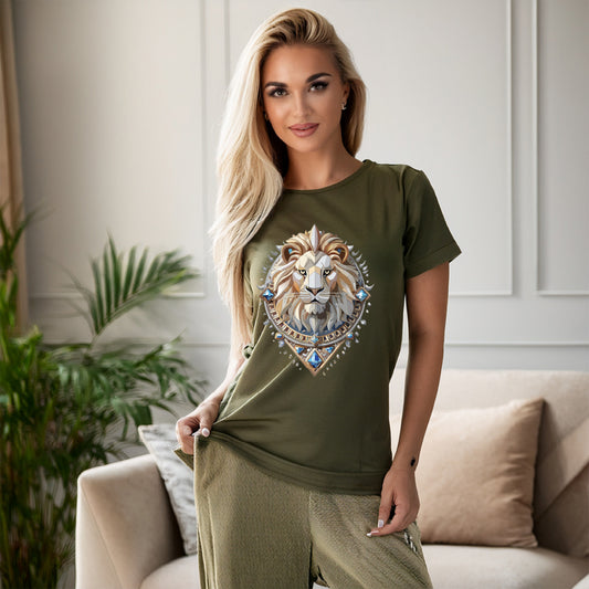 Animal Shirt, Shirt with Animals, Tee Shirt with Antique Animal Medallion