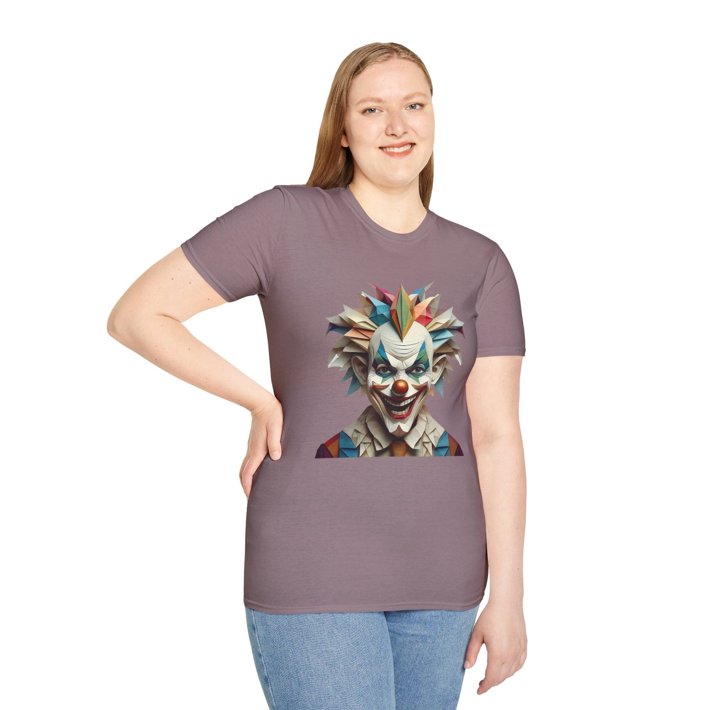 Clown Shirt, T Shirt with Clown, Funny Man Shirt, Tee Shirt with Funny Man, Circus Shirt, Shirt with Circus, Scary Man Shirt, Shirt with Scary Man
