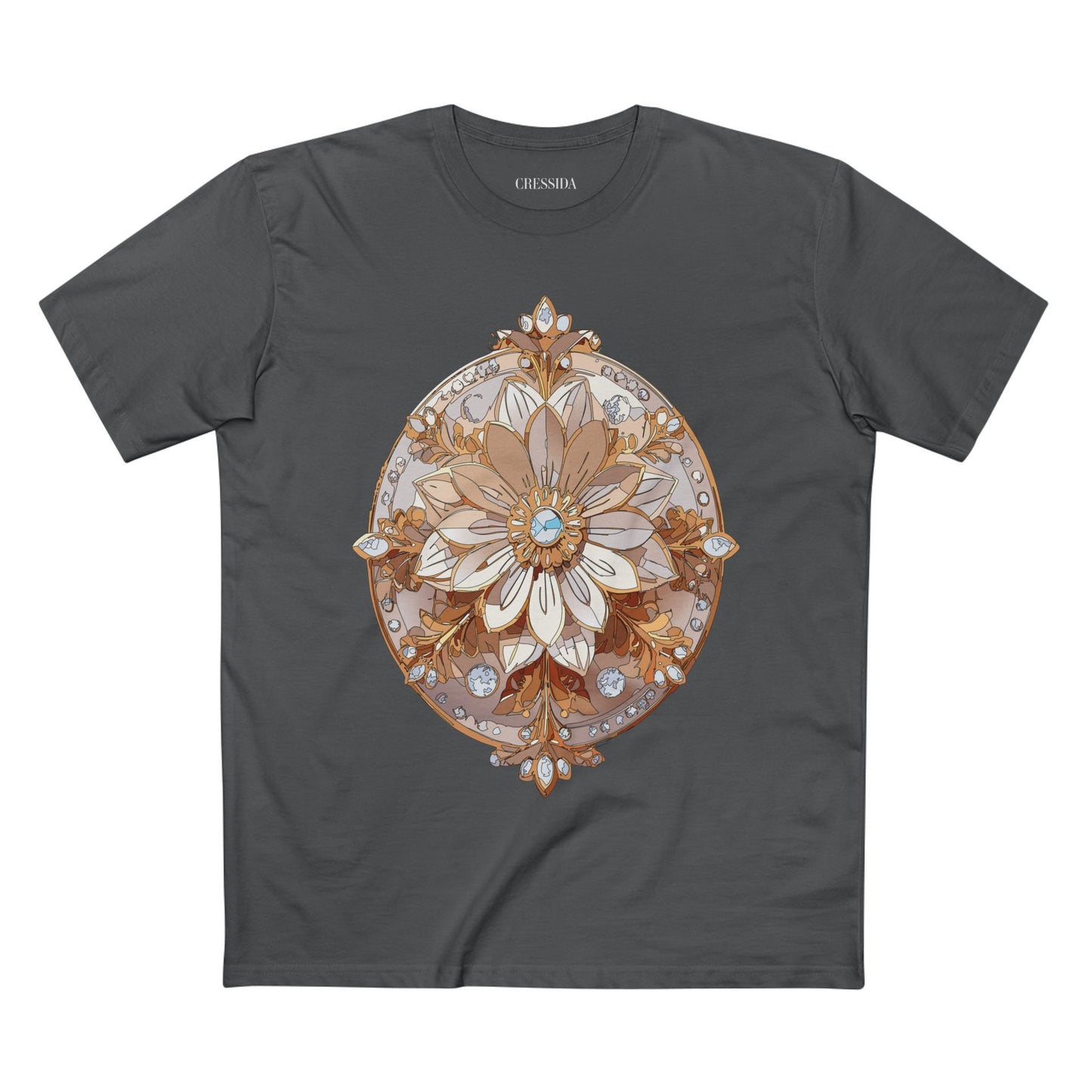 Floral Shirt, Shirt with Flower, Tee Shirt with Antique Flower