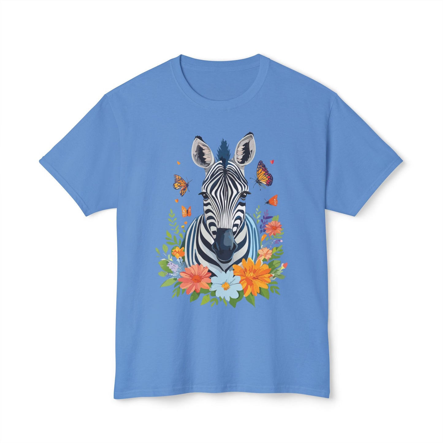 Zebra T-Shirt, Vintage Zebra Tee, Floral Tees, Zebra Art Design Shirt, Tee Shirt with Zebra 8