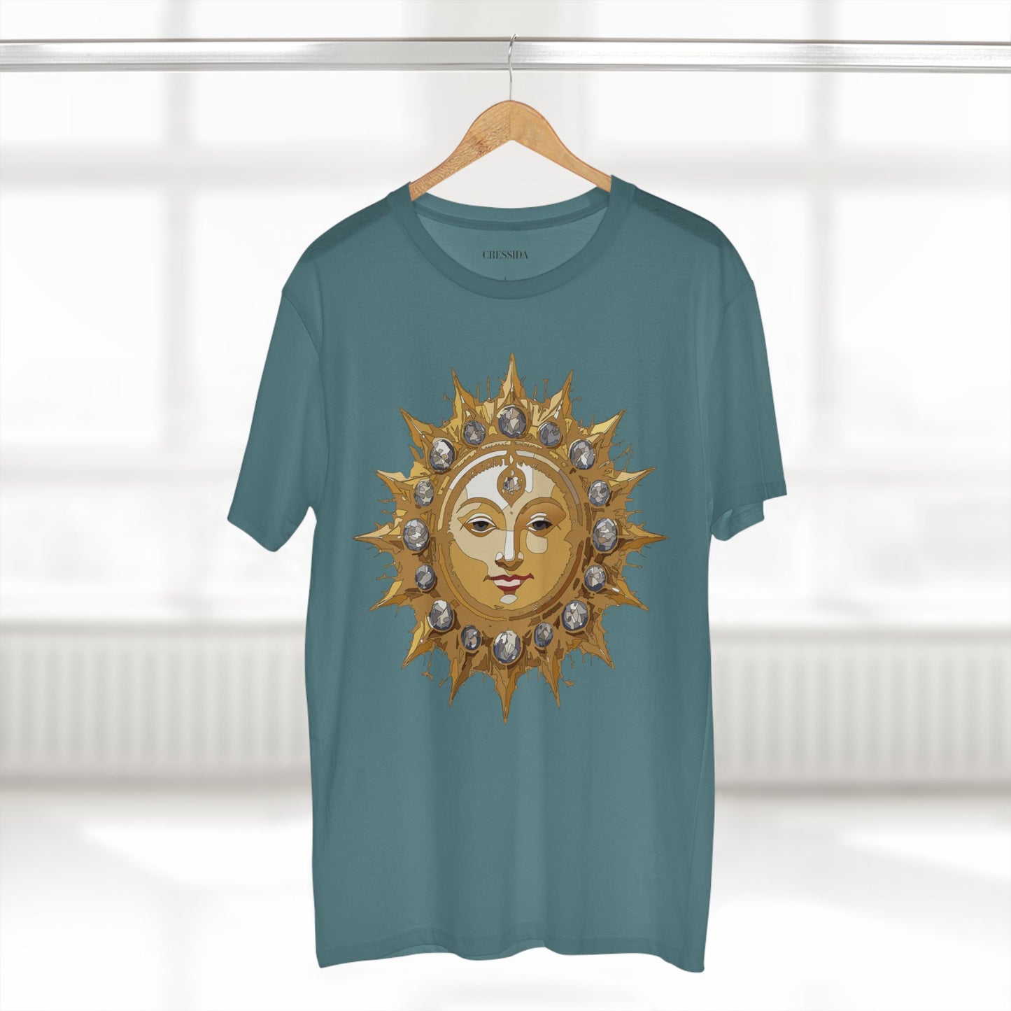 Sun Shirt, Shirt with Sun, Tee Shirt with Gold Sun