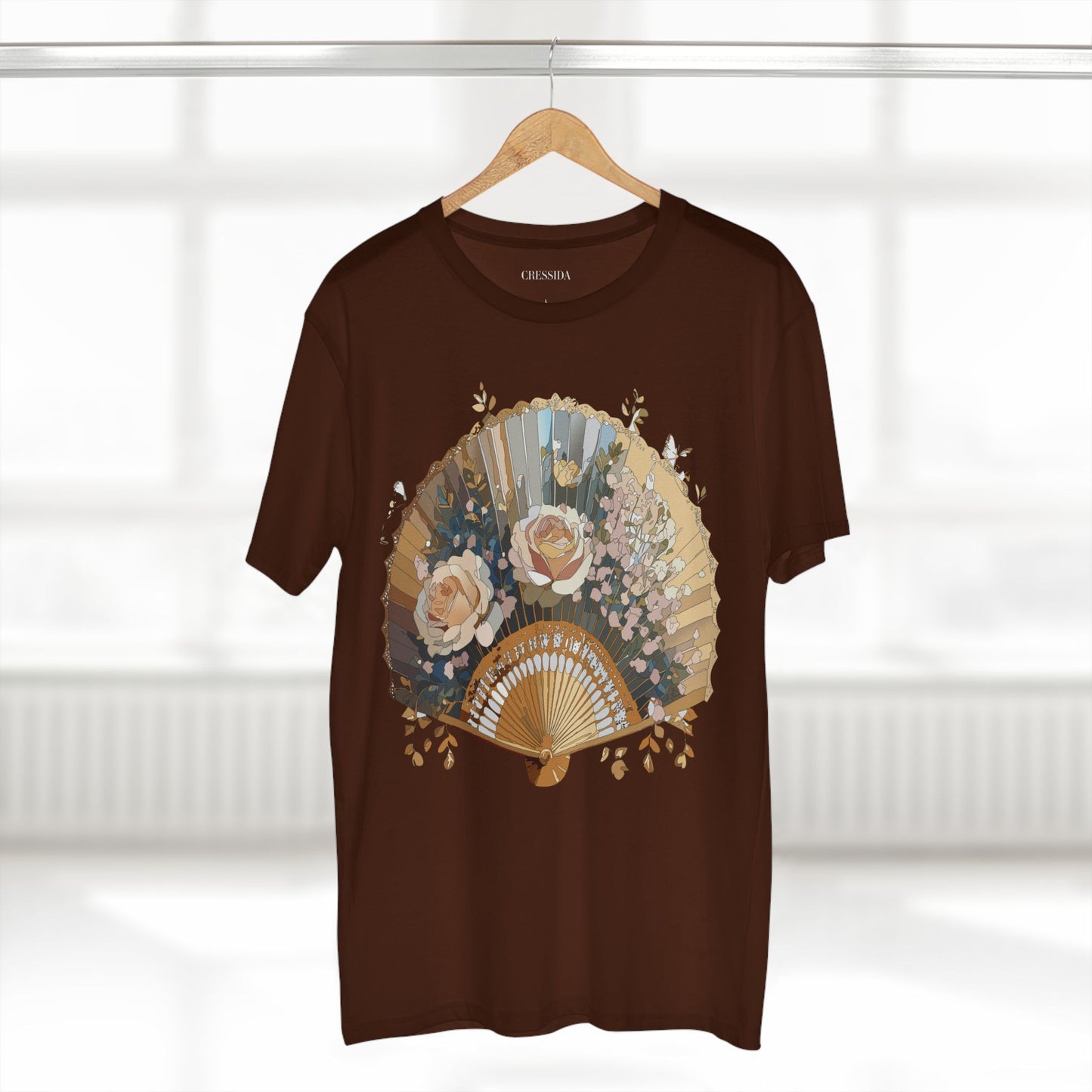 Fan shirt, Shirt with Fan, Tee Shirt with Antique Fan