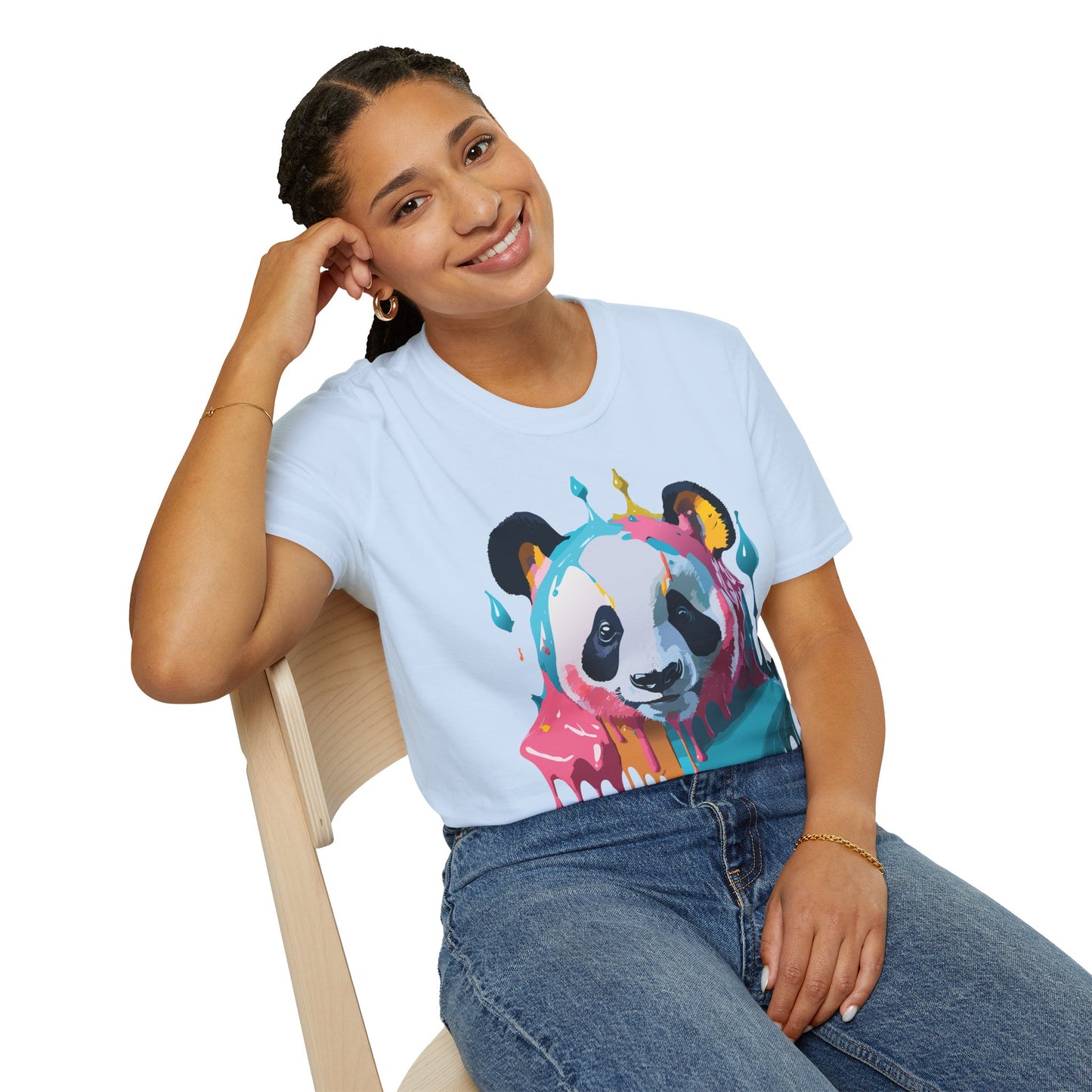 Panda Shirt, T Shirt with Panda, Animal Shirt, Tee Shirt with Animals