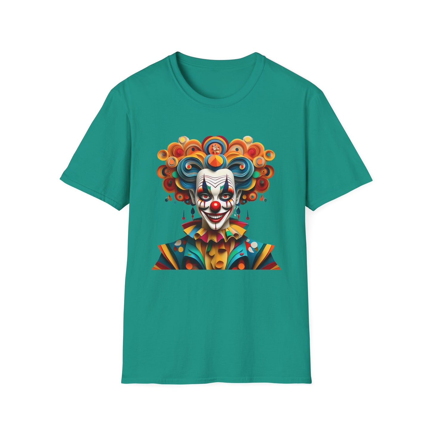 Clown Shirt, T Shirt with Clown, Funny Man Shirt, Tee Shirt with Funny Man, Circus Shirt, Shirt with Circus, Scary Man Shirt, Shirt with Scary Man