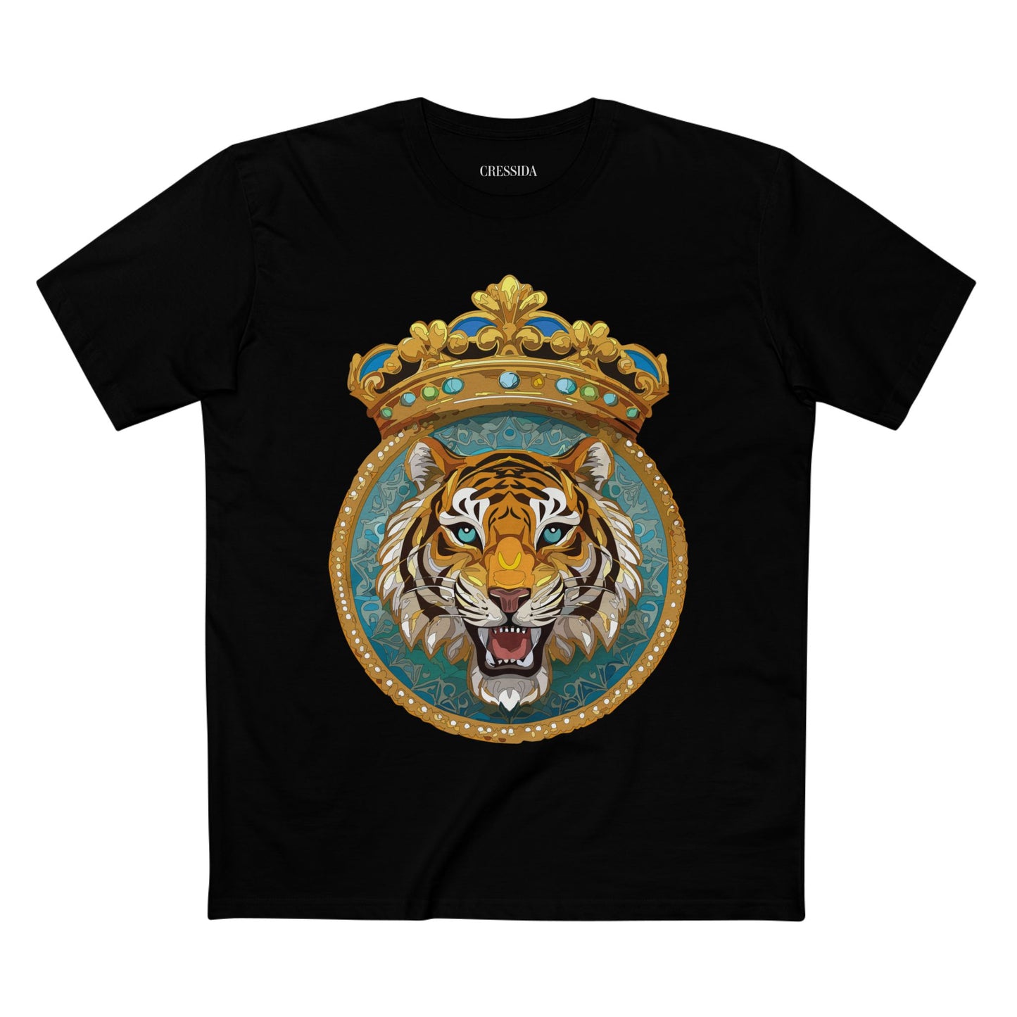 Unisex Animal Art Tee With Antique Medallion Design Premium Cotton Shirt