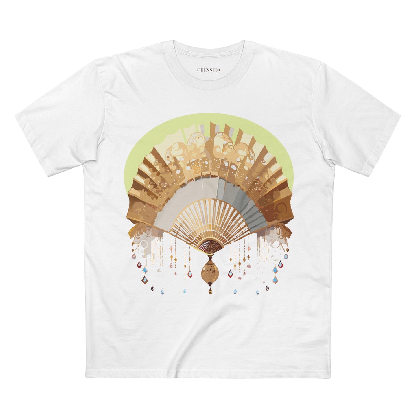 Fan shirt, Shirt with Fan, Tee Shirt with Antique Fan