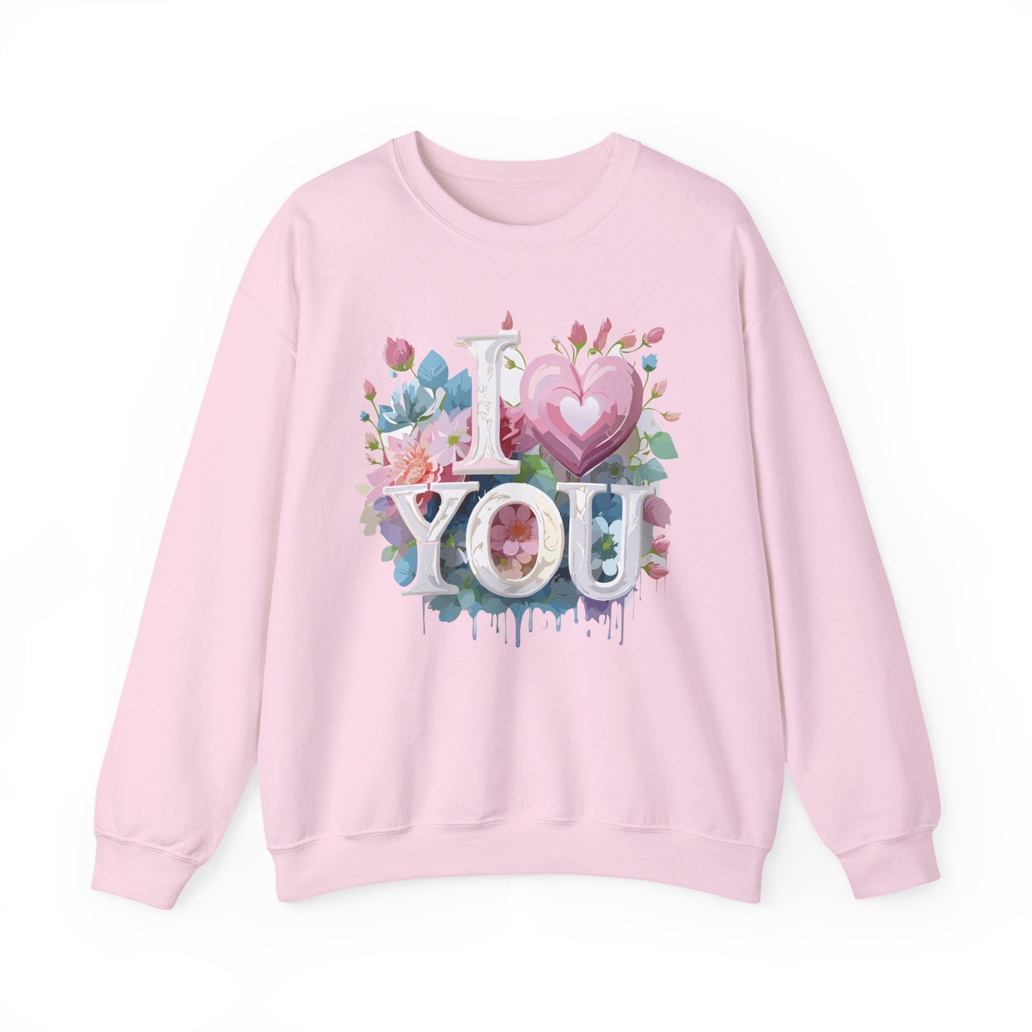Floral Love Sweatshirt, Valentine's Day Sweatshirt, Love Flower Sweatshirt