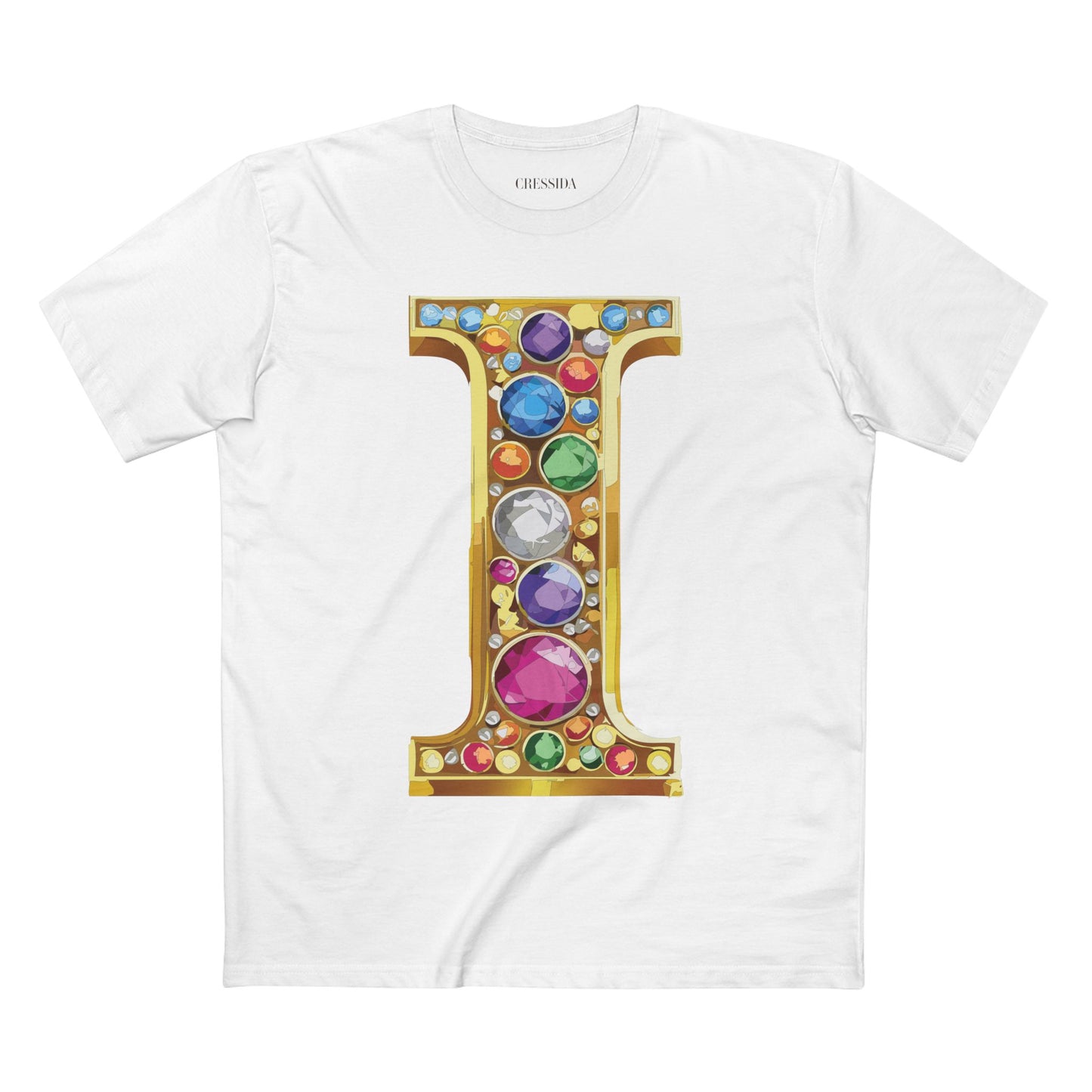 Letter Shirt, Shirt with Letters, Tee Shirt with Gold Letters