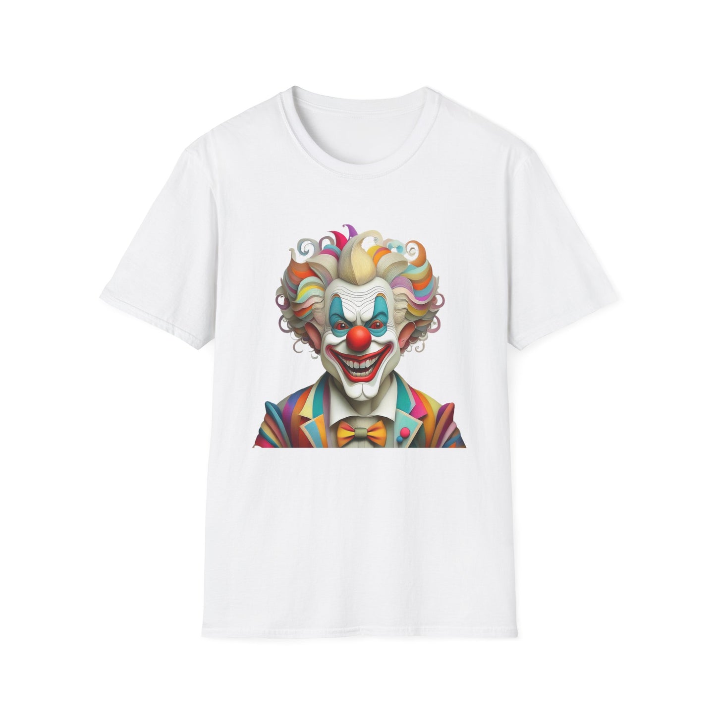 Clown Shirt, T Shirt with Clown, Funny Man Shirt, Tee Shirt with Funny Man, Circus Shirt, Shirt with Circus, Scary Man Shirt, Shirt with Scary Man