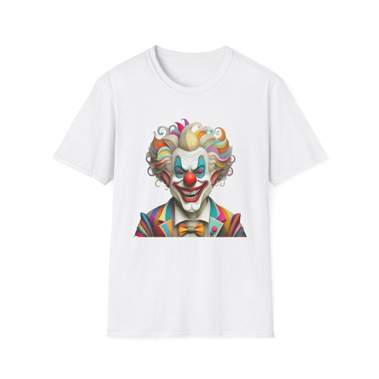 Clown Shirt, T Shirt with Clown, Funny Man Shirt, Tee Shirt with Funny Man, Circus Shirt, Shirt with Circus, Scary Man Shirt, Shirt with Scary Man