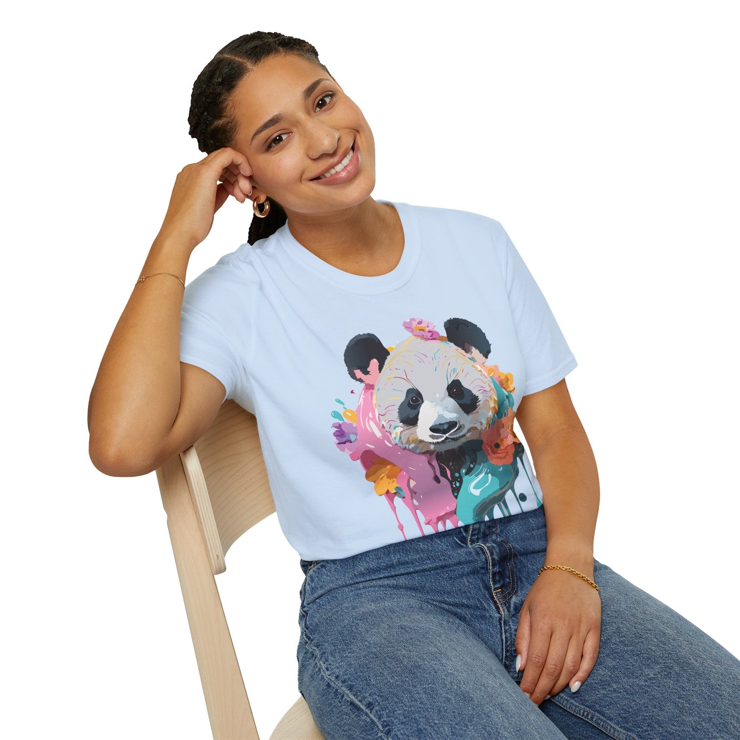 Panda Shirt, T Shirt with Panda, Animal Shirt, Tee Shirt with Animals