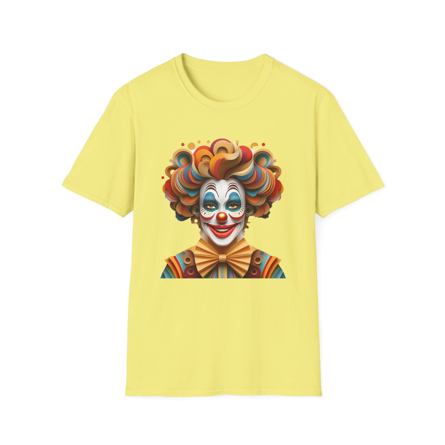 Clown Shirt, T Shirt with Clown, Funny Man Shirt, Tee Shirt with Funny Man, Circus Shirt, Shirt with Circus, Scary Man Shirt, Shirt with Scary Man