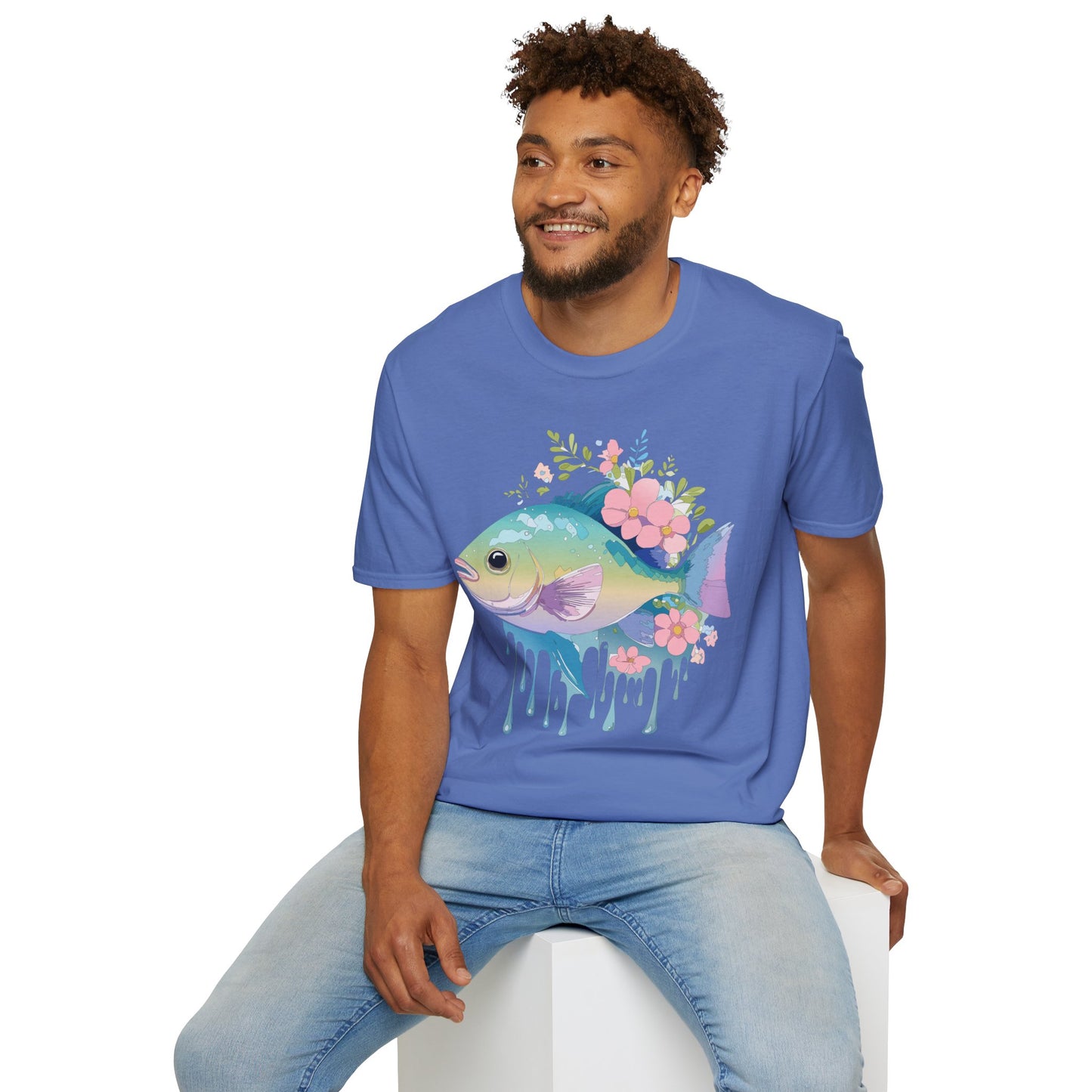 Fish Art Design Shirt, T Shirt with Fish, Graphic Shirt, Tee Shirt with Graphic Design, Shirt with Fish Graphic Art